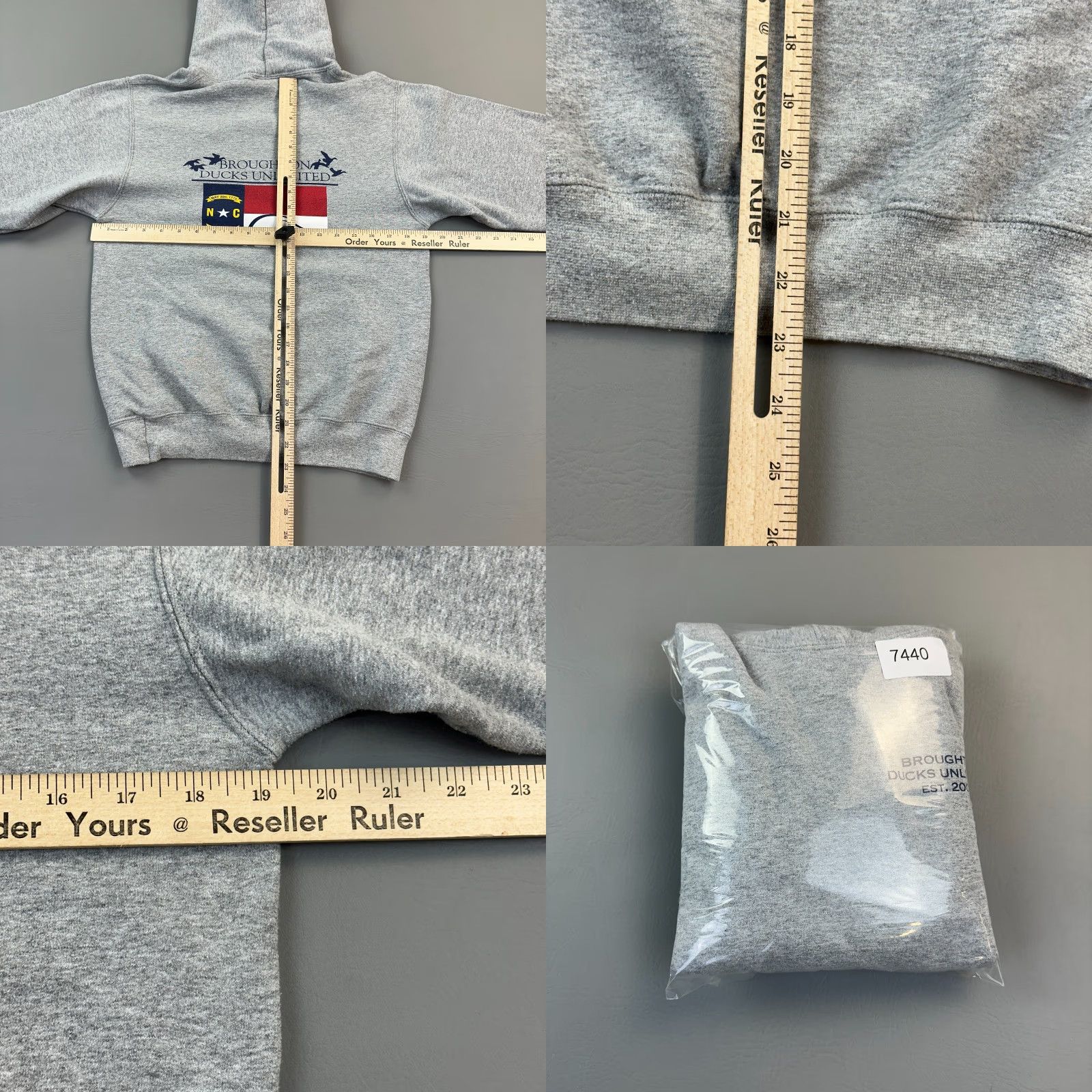 Port & Company Ducks Unlimited Hoodie Women's Small Gray North Carolina Pullover Hunting Size S / US 4 / IT 40 - 8 Thumbnail