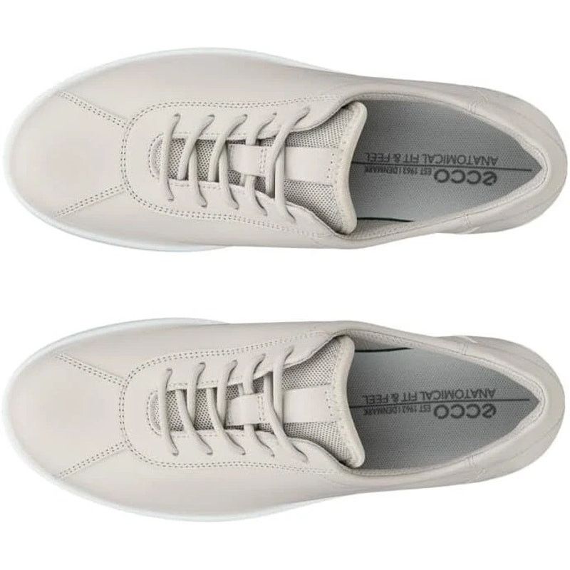 Ecco ECCO WOMEN'S 41 TRAVEL WITH LACE UP GRAVEL GREY WHITE SNKR Size US 10.5 / IT 40.5 - 4 Thumbnail
