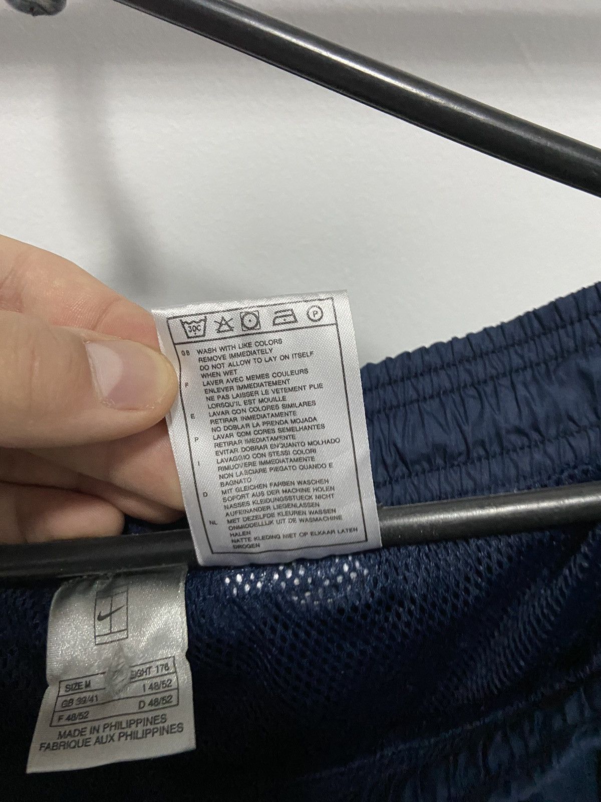 Nike × Vintage Nike Court Vintage Nylon Pants Small Logo stripe Size US 32 / EU 48 - 7 Thumbnail