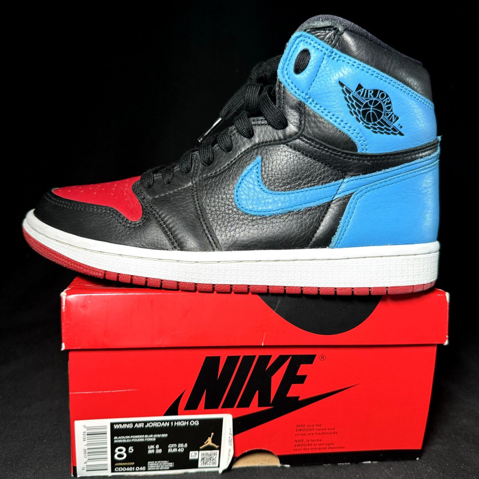 Jordan Brand × Nike \Size 8.5 - Air Jordan 1 High OG NC to Chi 2020 Women's Size US 8.5 / IT 38.5 - 8 Thumbnail