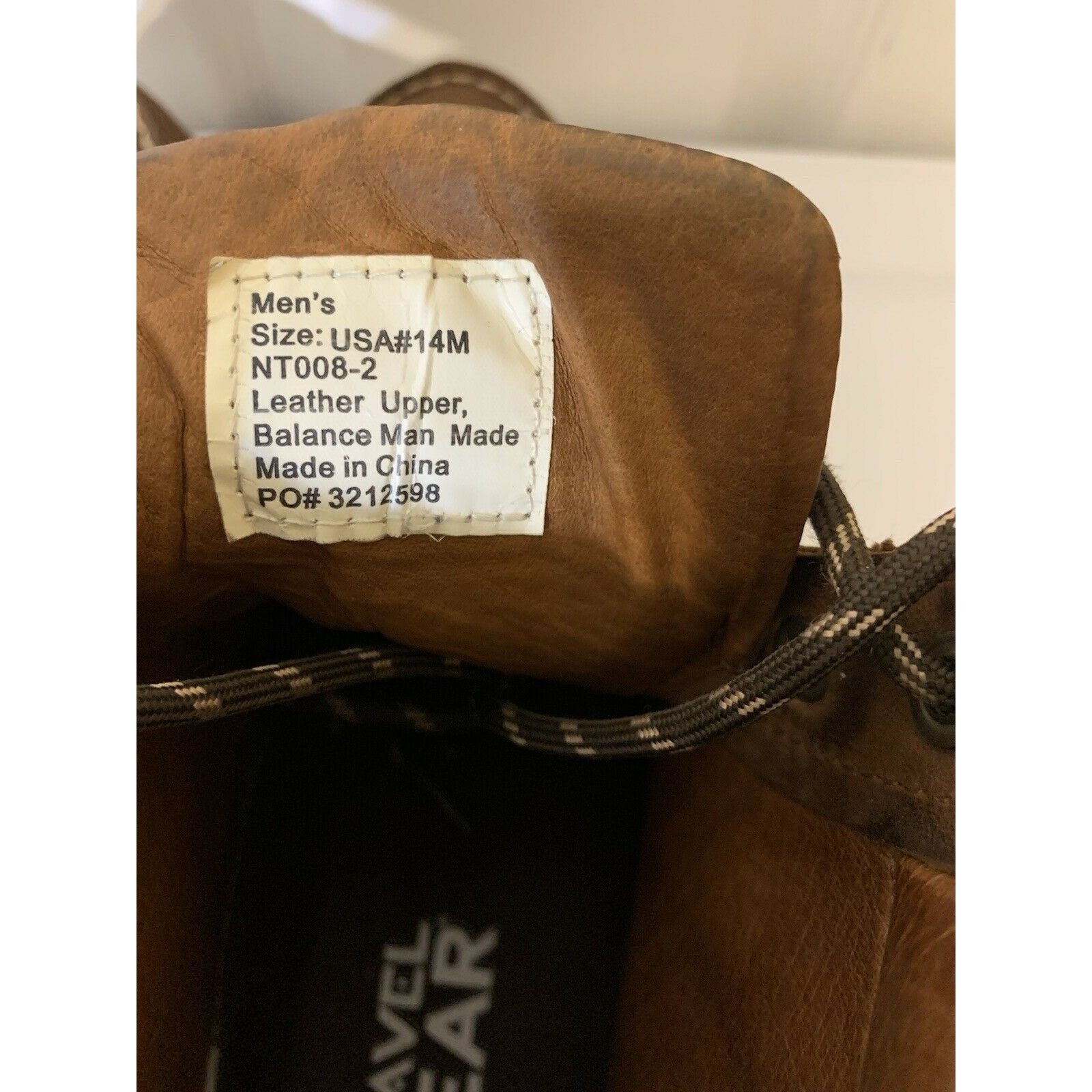 Gravel Gear Men’s Sz‎ 14M 6in Leather Moc Wedge Boot Brown NT008-2 Gravel Gear Waterproof 6in. Steel Toe Work Boot - Brown  main image 4