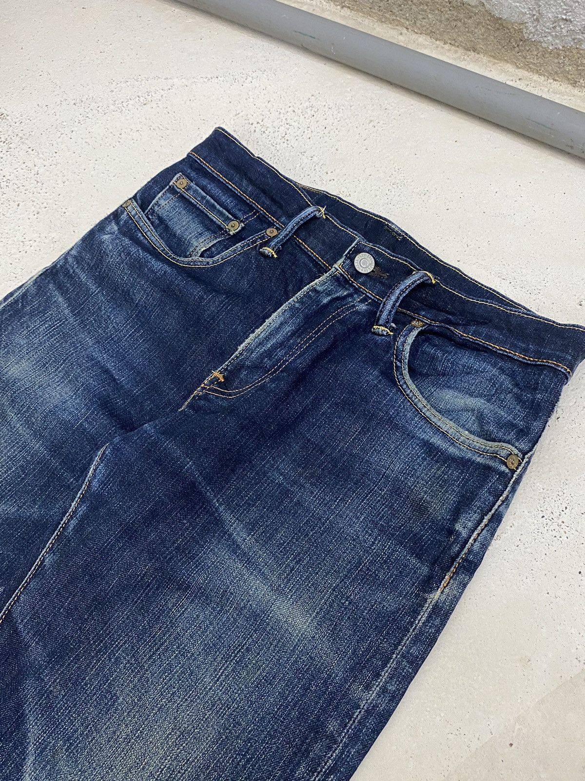 Japanese Brand × Levi's Levis 508 K445 Blue Jean Washed Distress Slim Fit Style Size US 31 - 7 Thumbnail