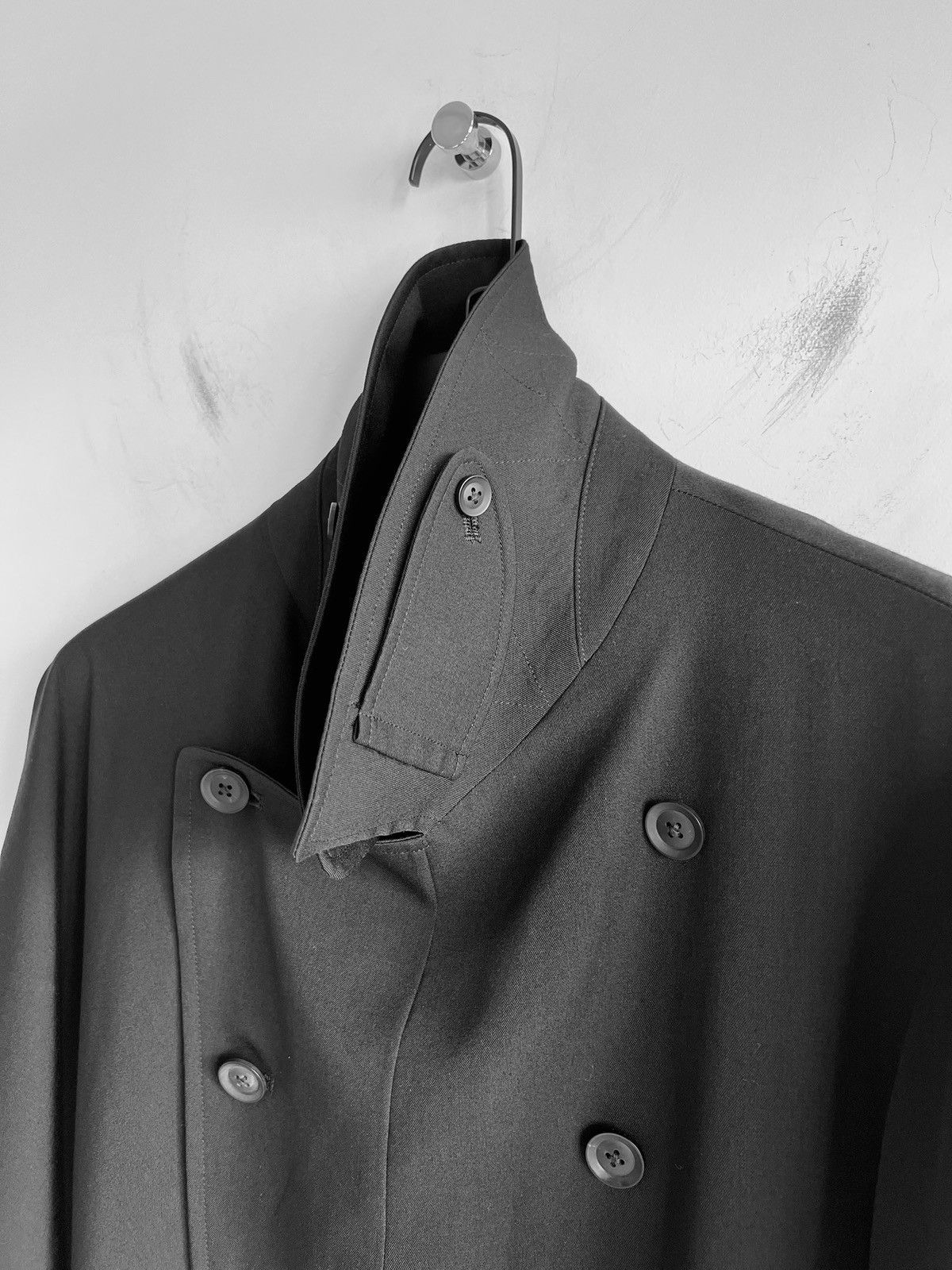 Yohji Yamamoto Yohji Yamamoto Pour Homme - Asymmetric Right Cape Coat Size US S / EU 44-46 / 1 - 9 Thumbnail