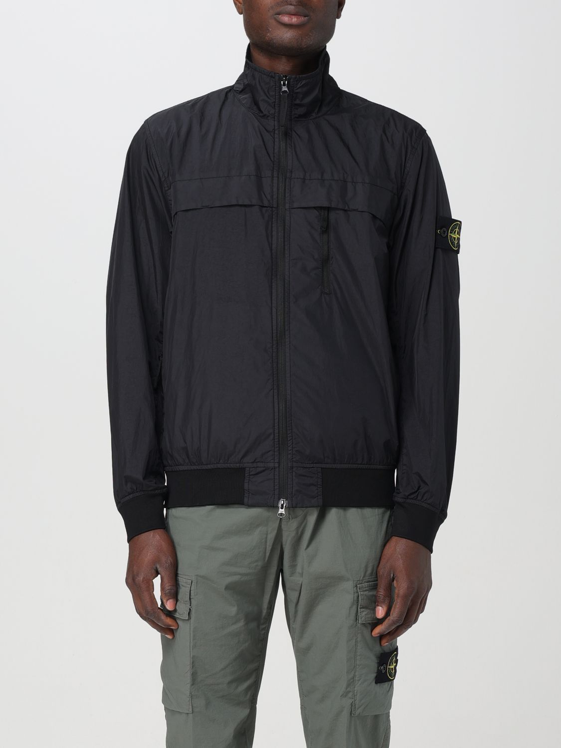 image of Stone Island Jacket Men Black (Size 2XL)