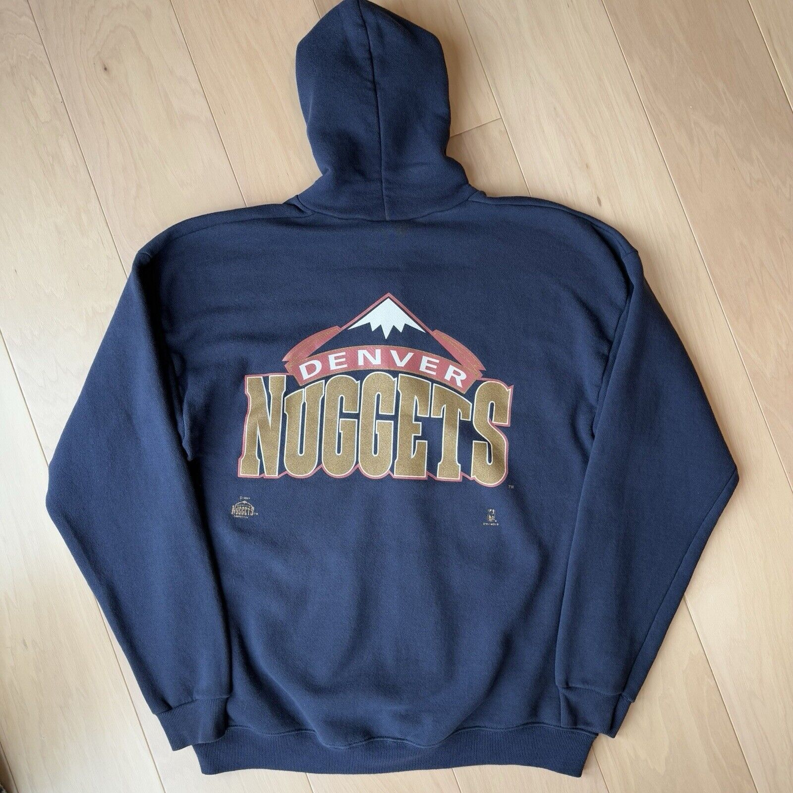 NBA × Vintage Vintage Denver Nuggets Jacket XL Navy 90s Full Zip NBA Size US XL / EU 56 / 4 - 8 Thumbnail