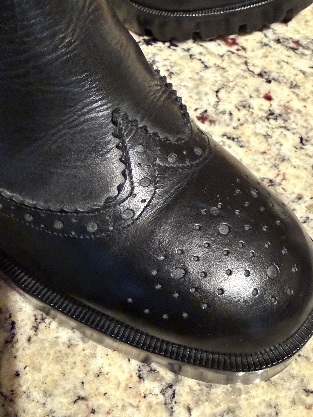 Zara Black Leather Ankle Boots Zara Size US 8.5 / IT 38.5 - 11 Thumbnail