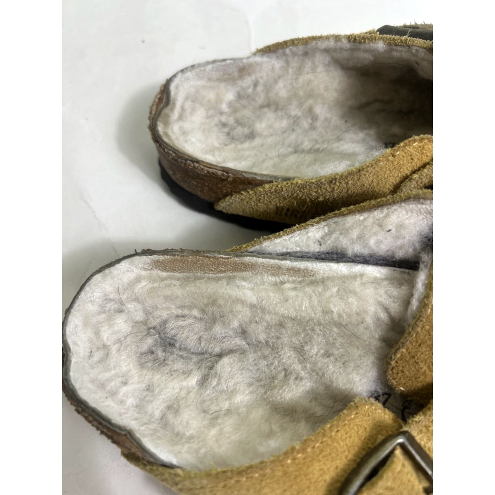 Birkenstock Birkenstock Boston Shearling Women Clog Suede Yellow Slip On 6 37 Sheepskin Size US 6 / IT 36 - 5 Thumbnail