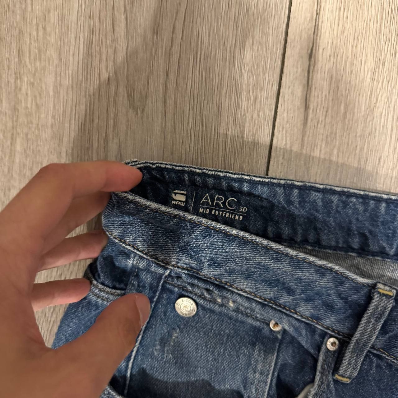 G-Star g-star raw arc 3d mid boyfriend jeans 31x34 blue Size US 31 - 5 Thumbnail