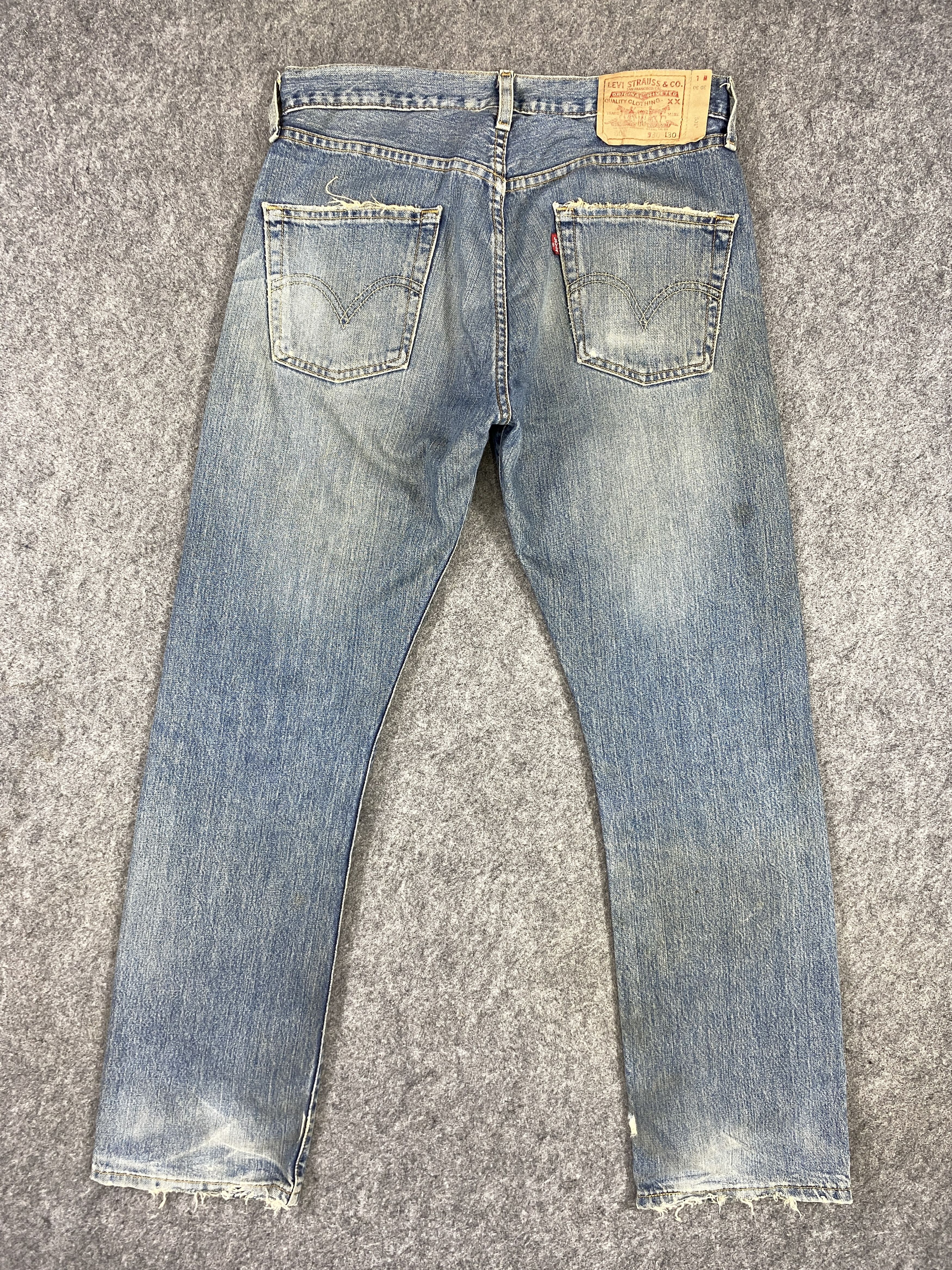 Japanese Brand Dirty Blue Vintage Levi's 501 Jeans 32x31.5 Denim -JN1573 Size US 32 / EU 48 - 2 Thumbnail