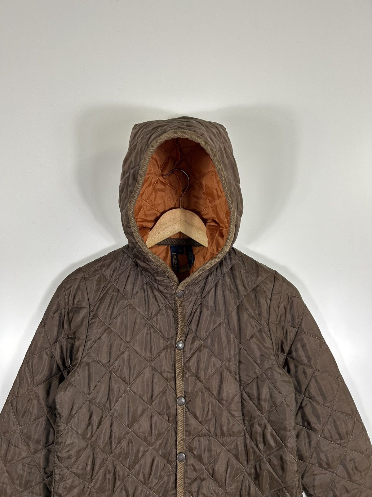 Lavenham 🔥Lavenham Suffolk Hooded Snap Button Quilted Jacket Size XS / US 0-2 / IT 36-38 - 4 Thumbnail