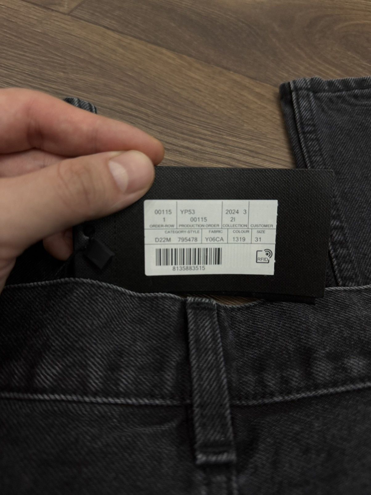 Saint Laurent Paris SAINT LAURENT Paris Straight-Leg Black Denim Jeans (Size 31) Size US 33 - 8 Thumbnail