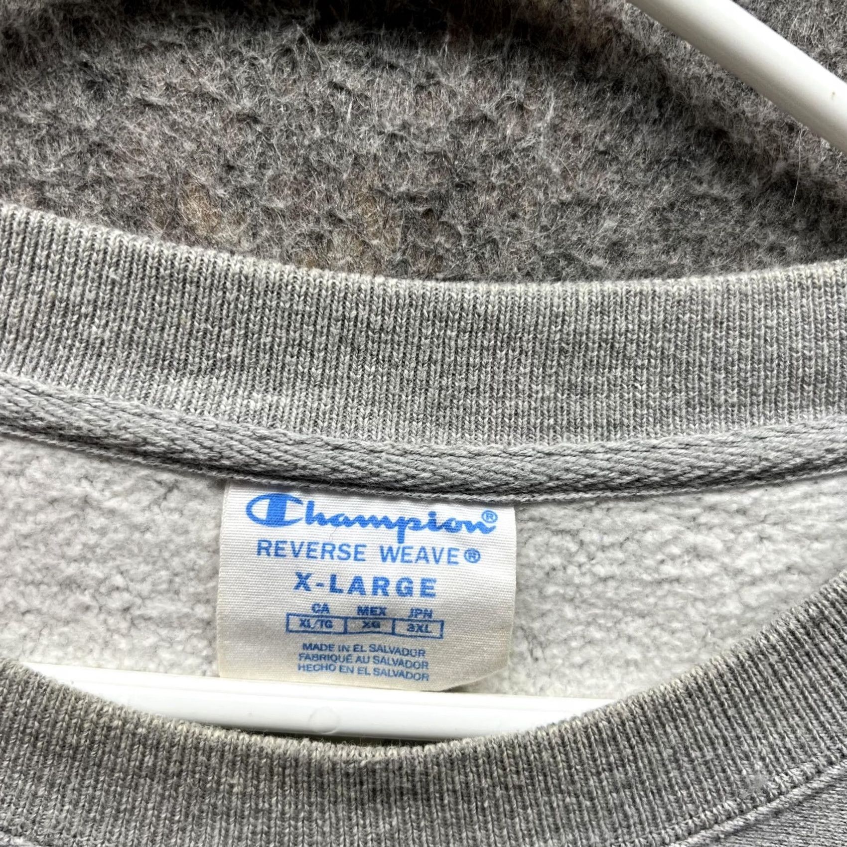 Champion VINTAGE Champion Sweatshirt Men XL Gray Fleece University Reverse Weave Pullover VTG Crew Neck Long Sleeve Size US XL / EU 56 / 4 - 5 Thumbnail