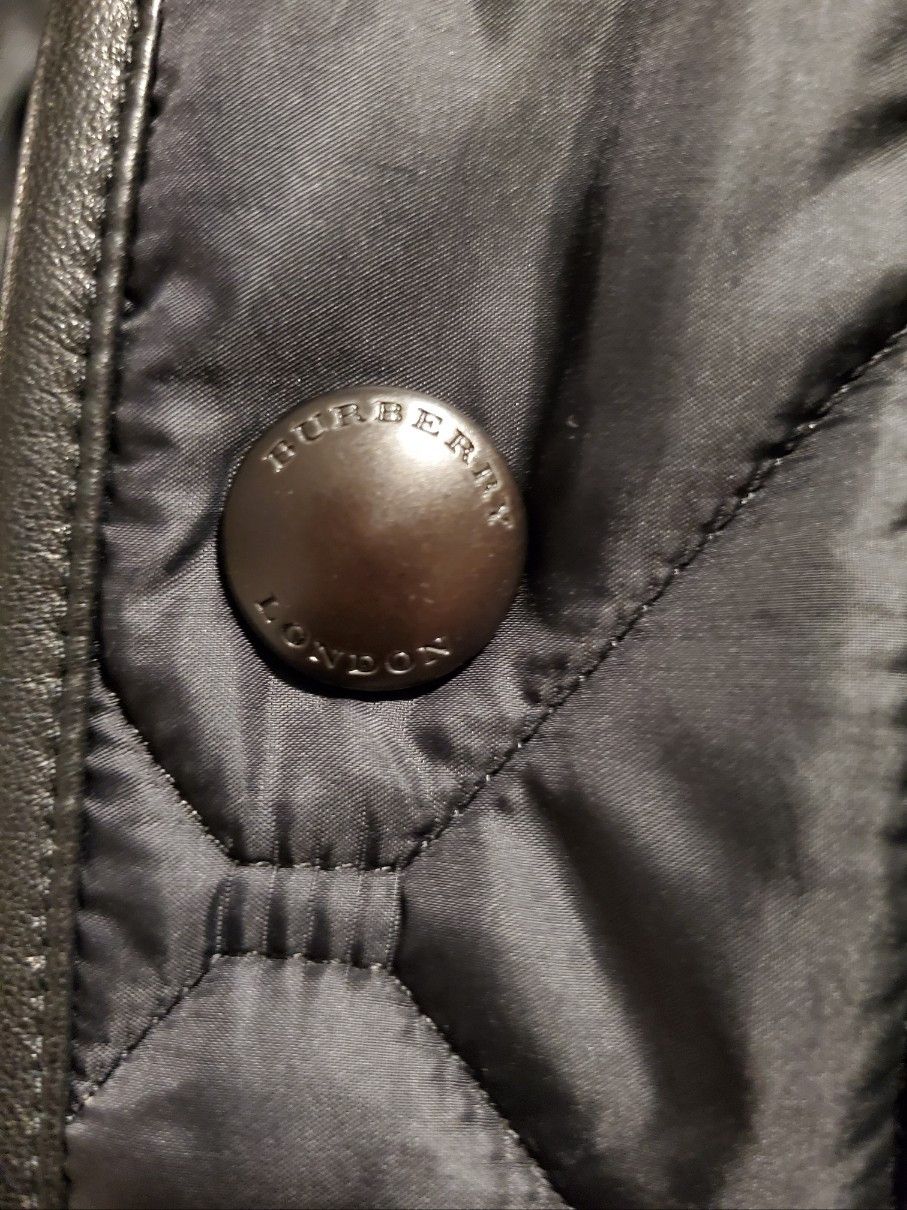 Burberry Burberry London Leather-trimmed Quilted Jacket Sz. 50 Size US M / EU 48-50 / 2 - 7 Thumbnail