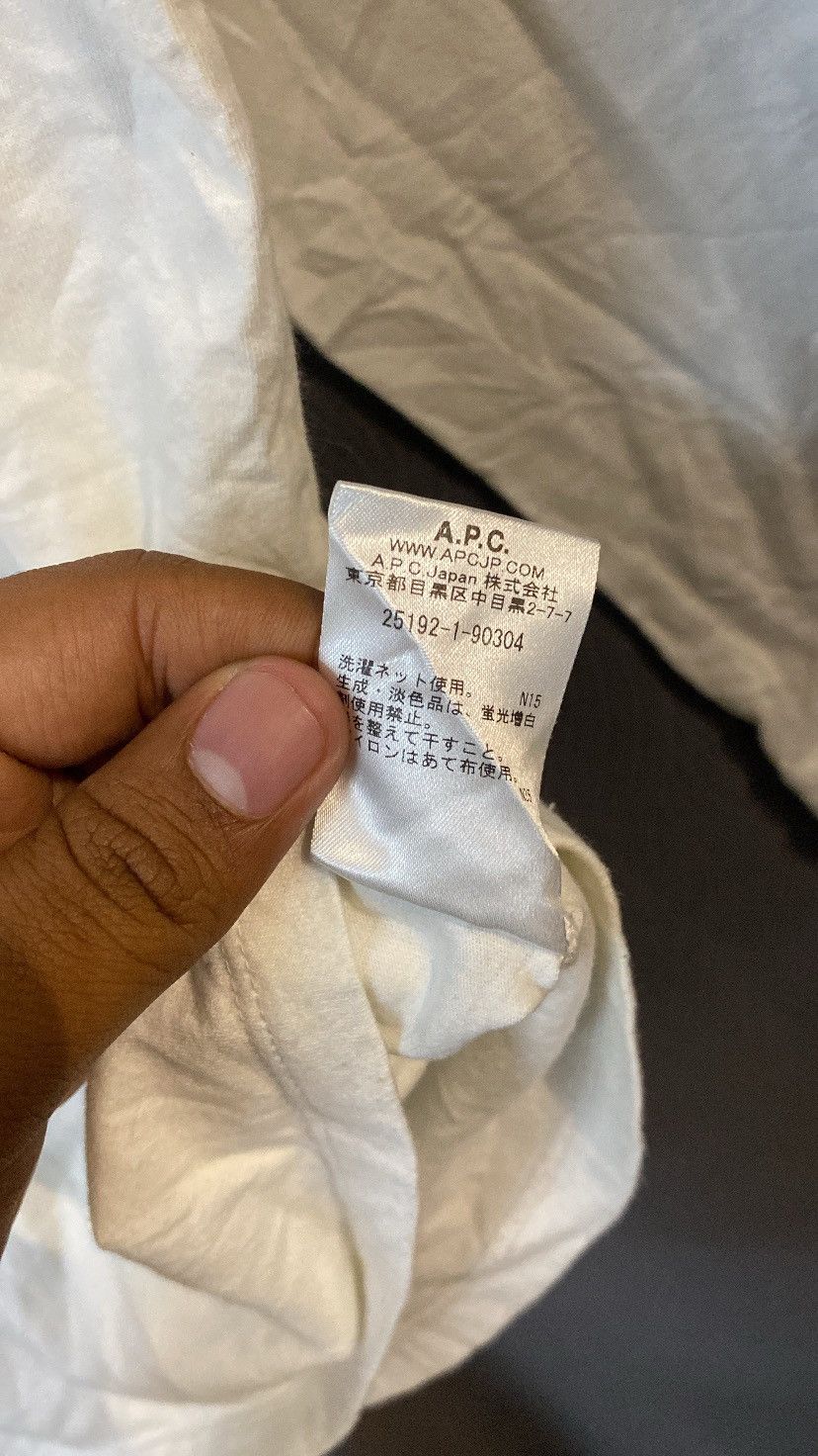 A.P.C. ‼️NEED GONE‼️ APC EMBROIDERY WHITE XS TSHIRT JAPAN Size US XS / EU 42 / 0 - 5 Thumbnail