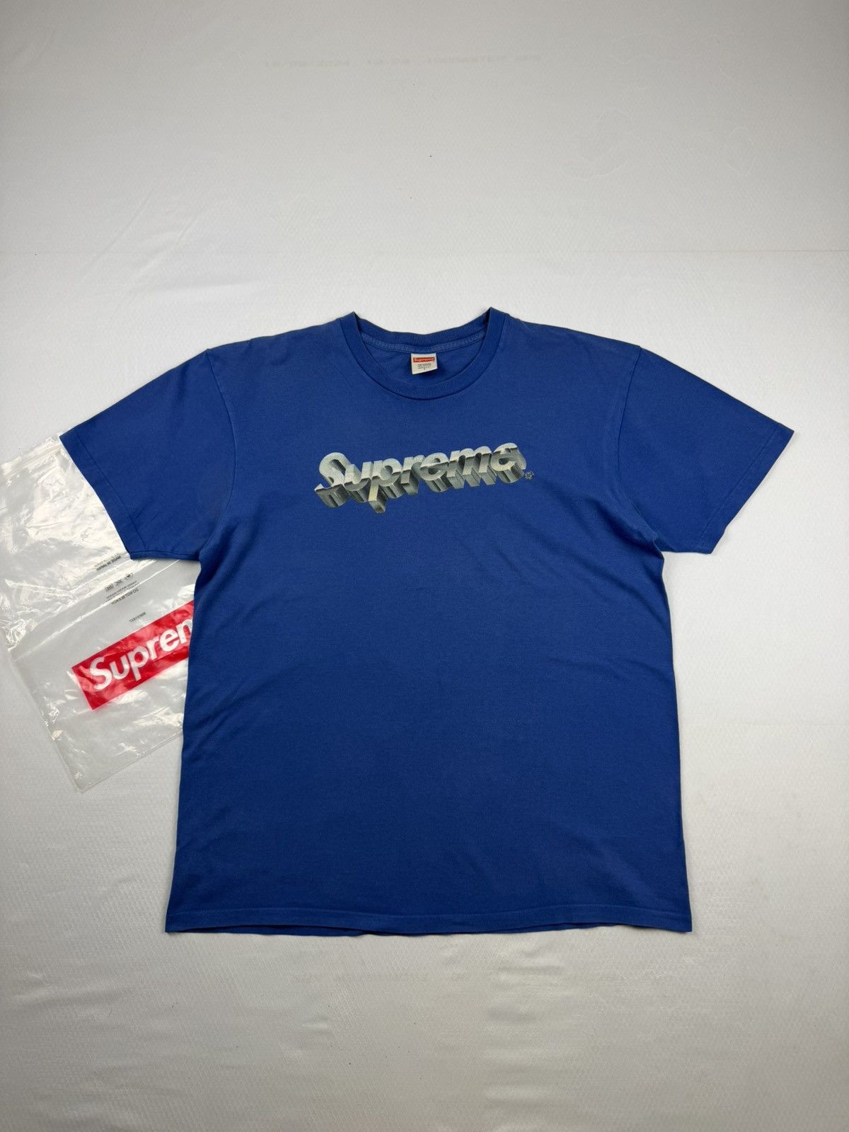 Supreme Supreme Chrome logo tee Size US L / EU 52-54 / 3 - 1 Thumbnail