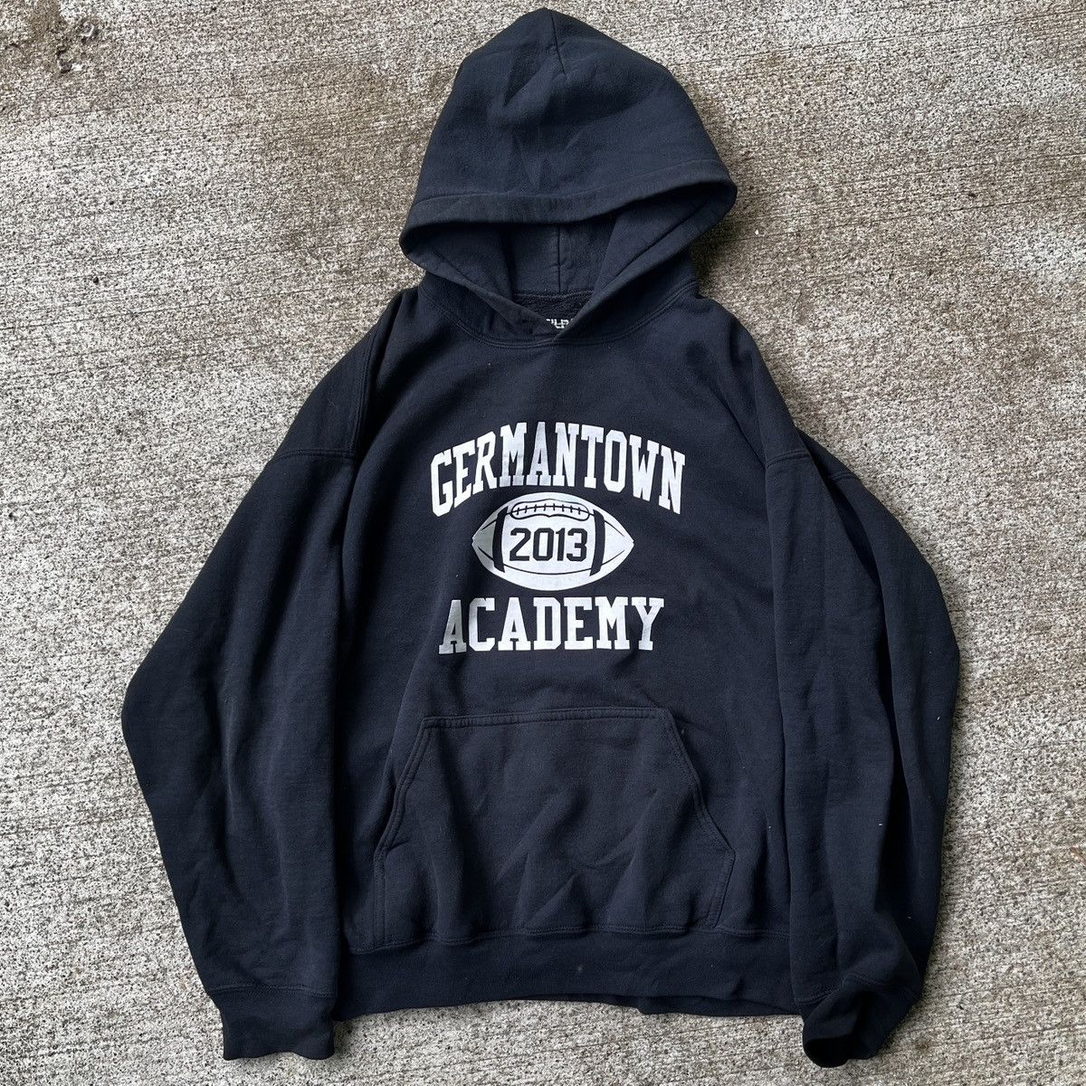 Vintage Black Germantown Academy Hoodie Size L Boxy Graphic Size US L / EU 52-54 / 3 - 1 Thumbnail