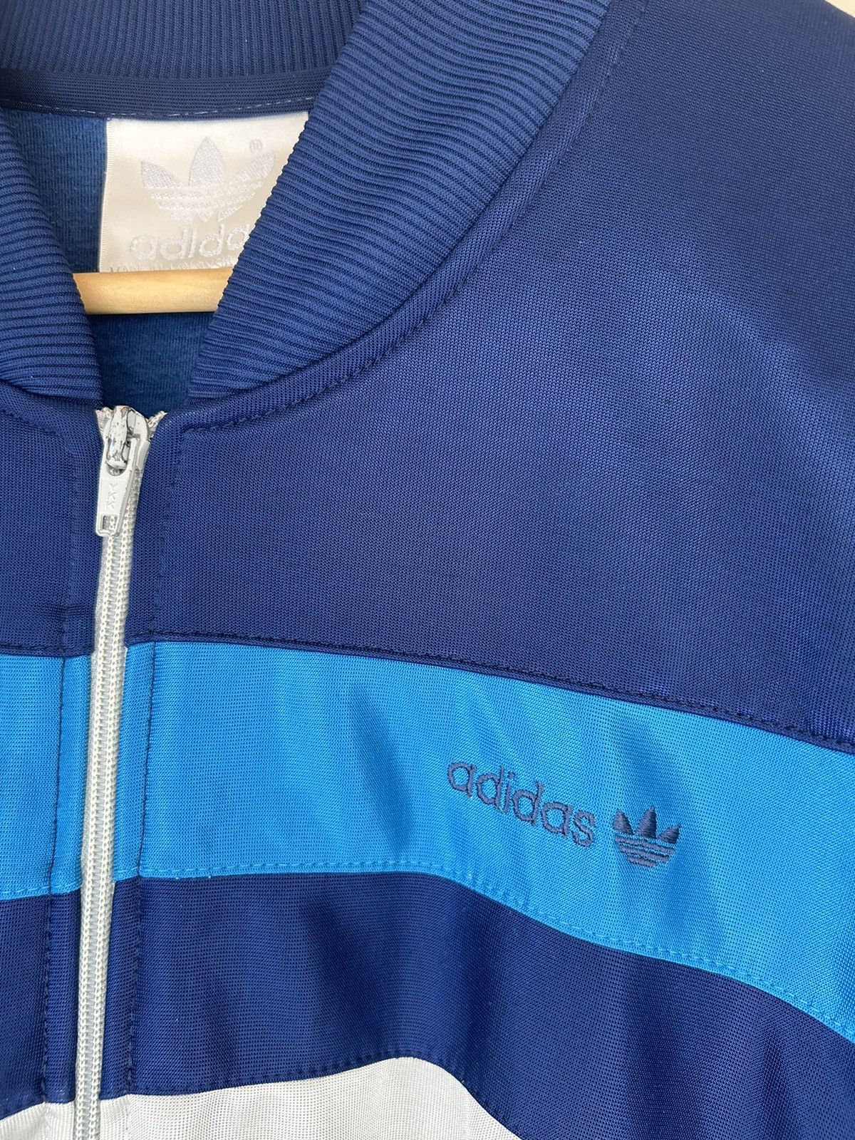 Adidas × Vintage Vintage 80s Adidas Retro Zip Up Track Jacket Size US XL / EU 56 / 4 - 3 Thumbnail