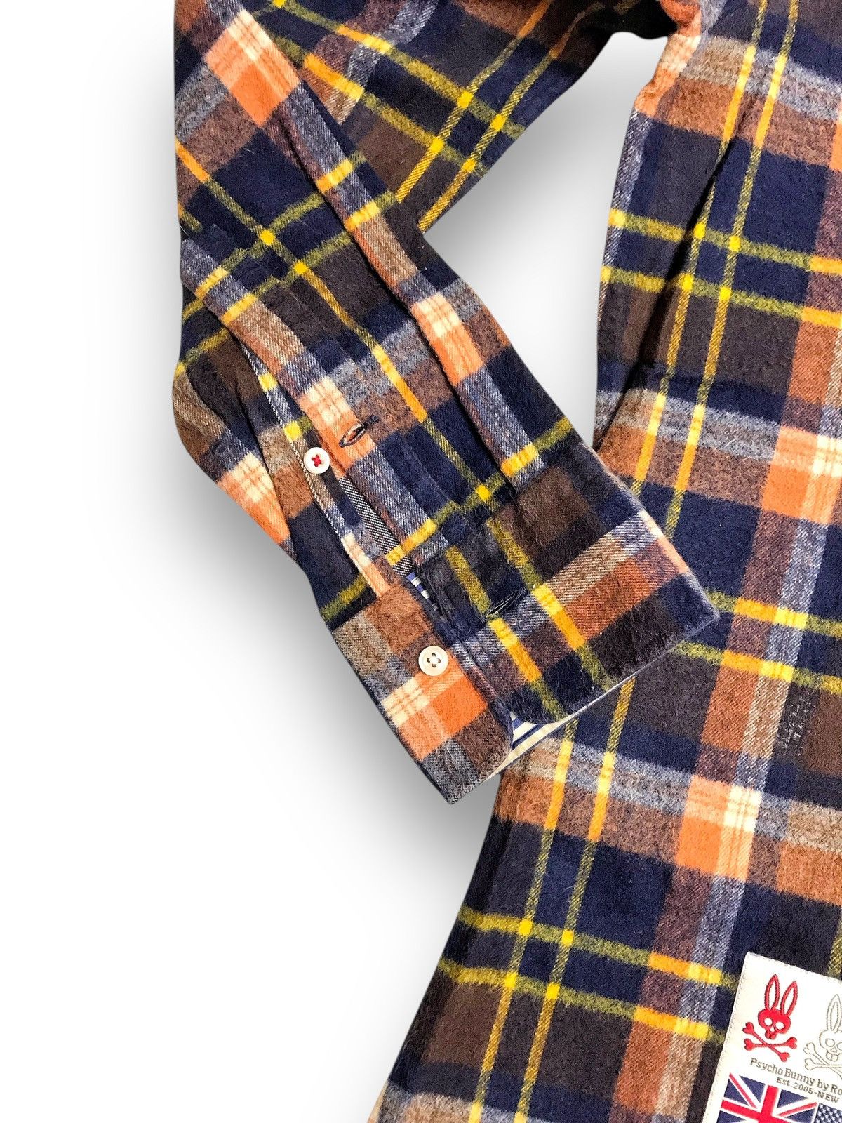 Psycho Bunny 2005 Psycho Bunny By Robert Godley Vintage Plaid Flannel Size US M / EU 48-50 / 2 - 4 Thumbnail