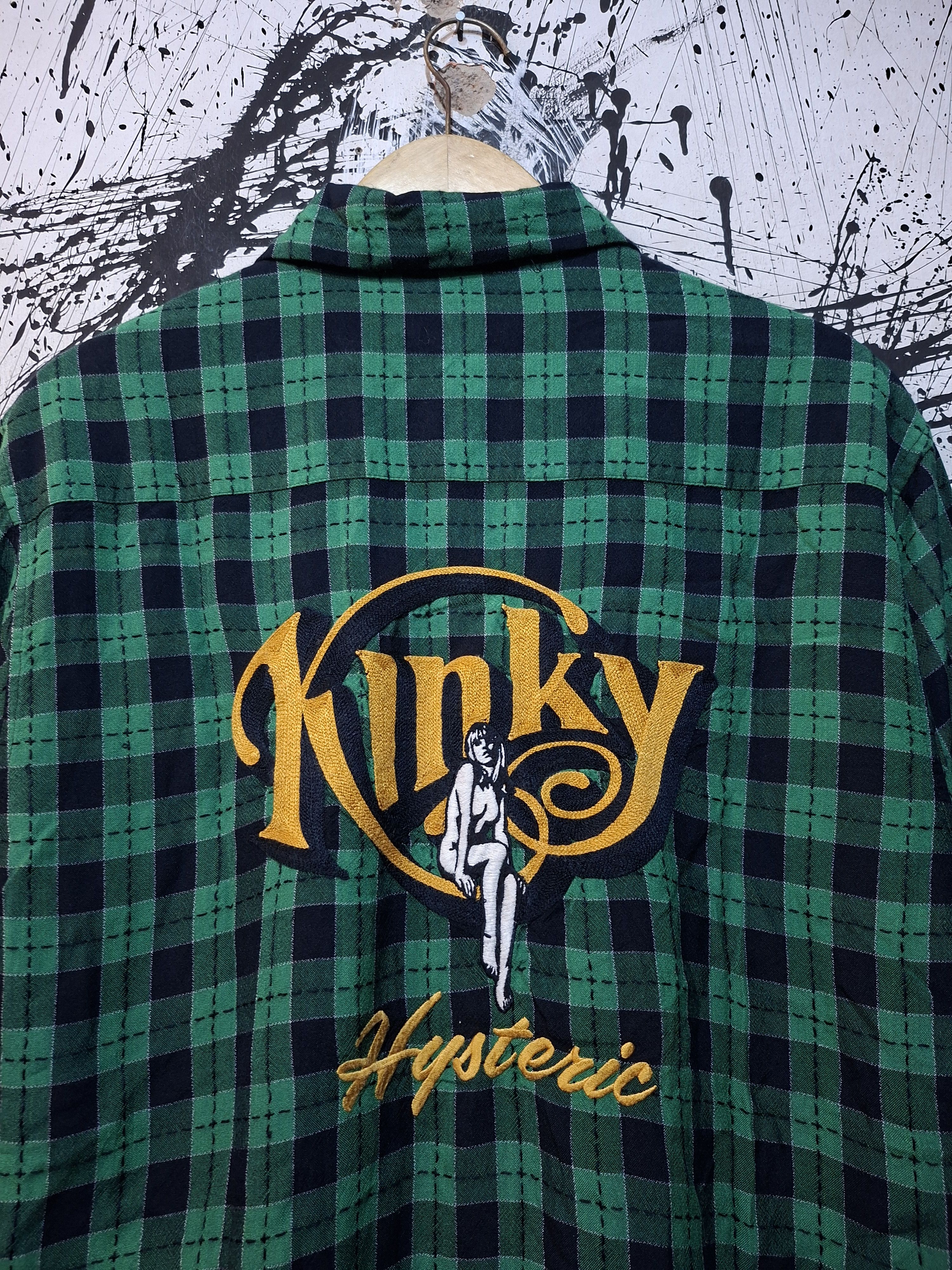 Hysteric Glamour HYSTERIC GLAMOUR KINKY PLAID CHECKERED BUTTON UP SHIRT Size US L / EU 52-54 / 3 - 3 Thumbnail