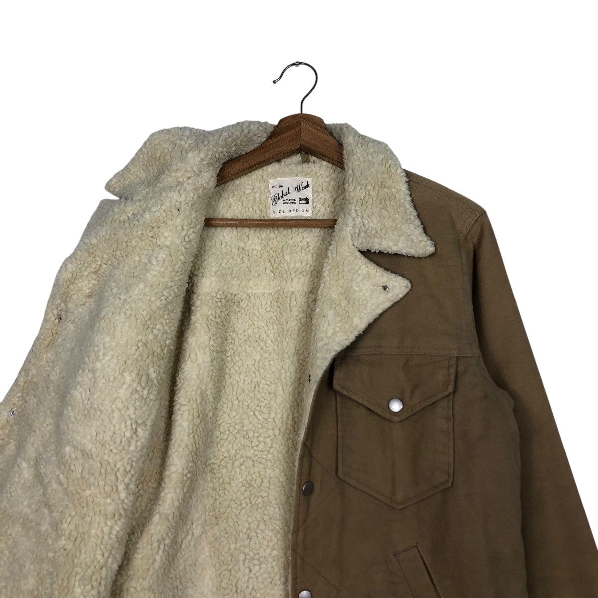 Japanese Brand × Vintage 📌Global Work Chore Biker Jacket Double Collar Issey Miyake Size US M / EU 48-50 / 2 - 13 Thumbnail