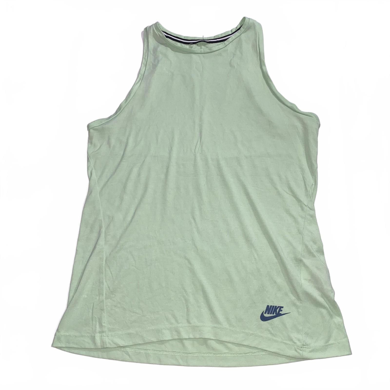 Nike Nike mint green high neck athletic tank top size small Size S / US 4 / IT 40 - 1 Thumbnail