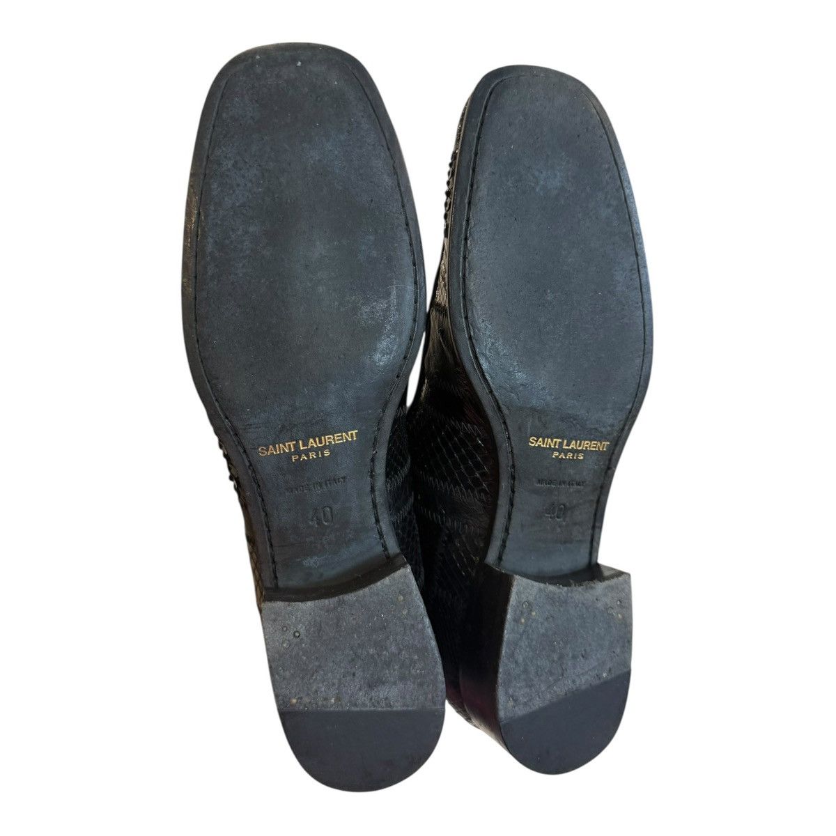 Saint Laurent Paris Saint Laurent Paris Miles Boot in Ostrich, Python and Lizard Size US 7 / EU 40 - 4 Thumbnail