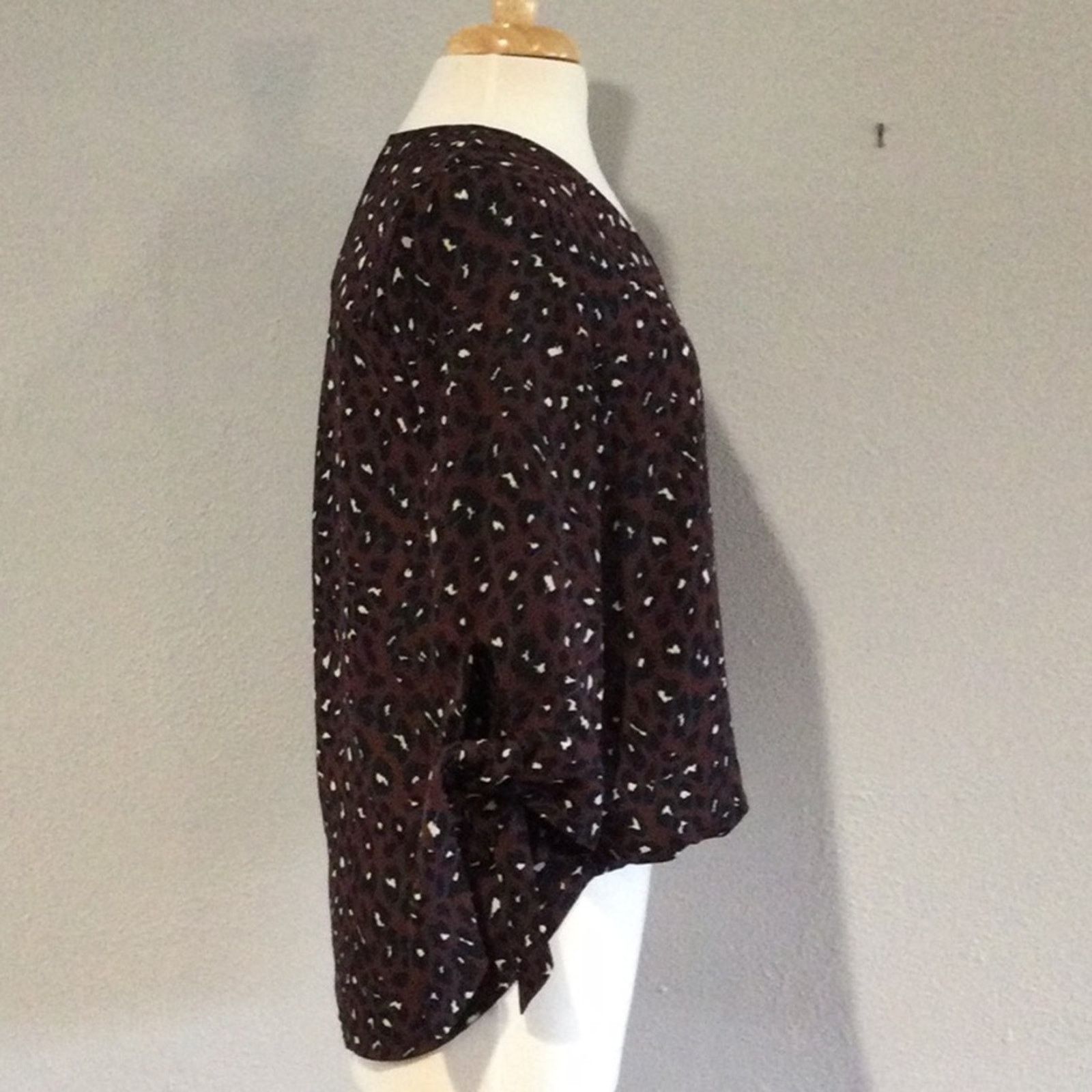Other West Kei Multicolor Faux Wrap Tie Sleeve Blouse S Size S / US 4 / IT 40 - 4 Thumbnail