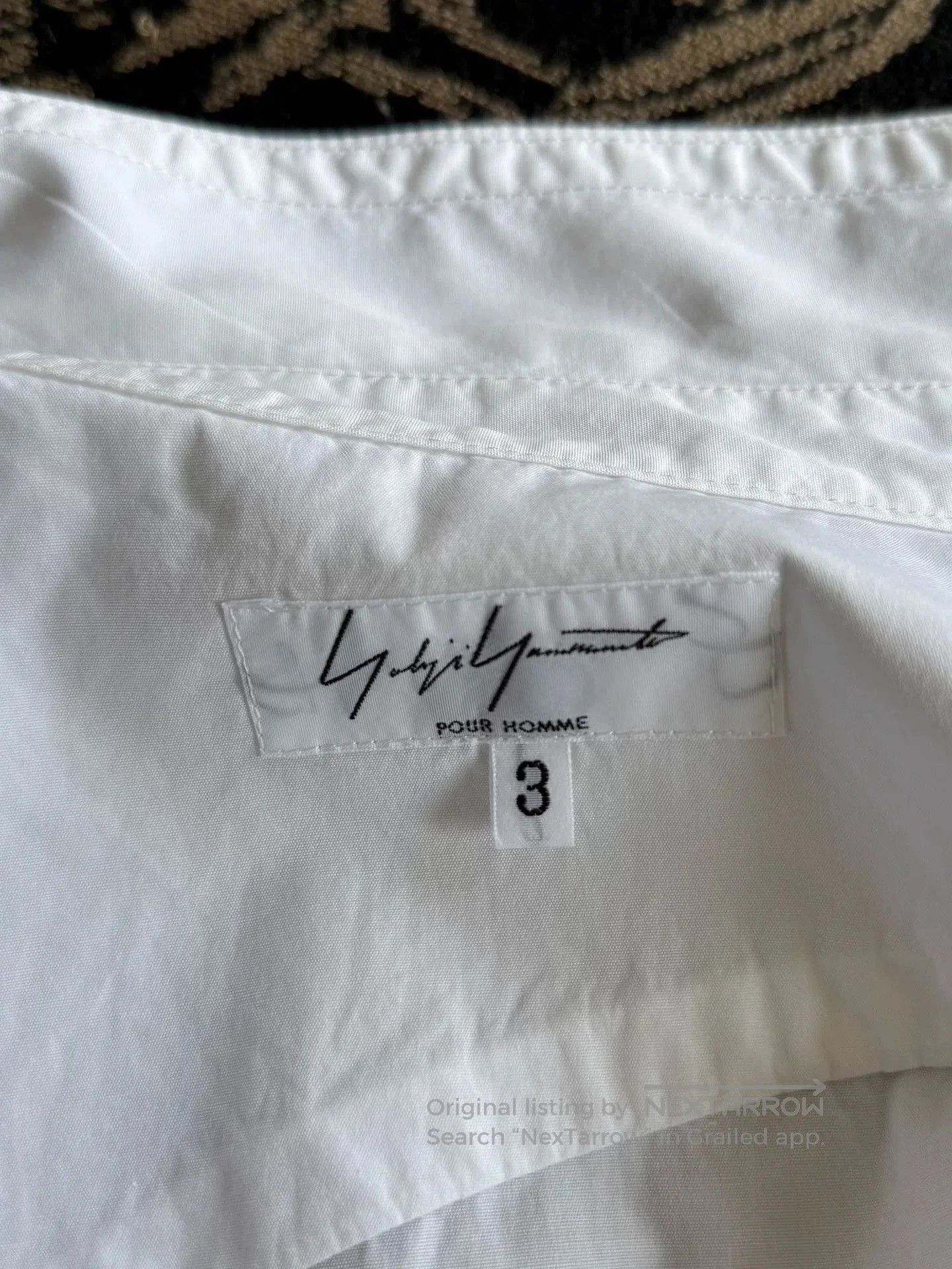 Yohji Yamamoto Yohji Yamamoto Pour Homme White Shirt. Size US L / EU 52-54 / 3 - 8 Thumbnail