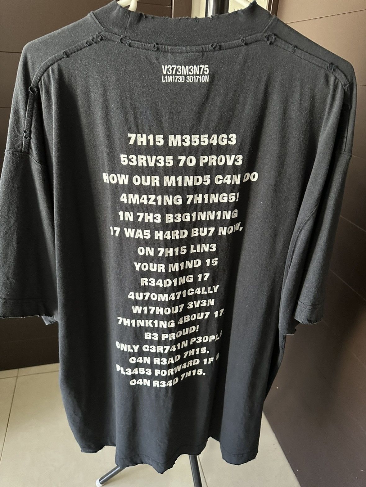 Vetements Vetements “Brain Power” Tshirt | Grailed