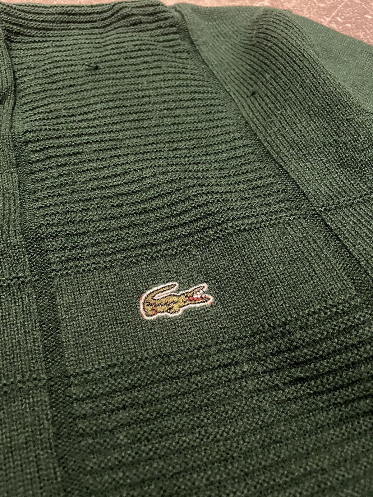 Lacoste Vintage Lacoste Cable Knit Striped Sweater Jumper Size US XXL / EU 58 / 5 - 7 Thumbnail