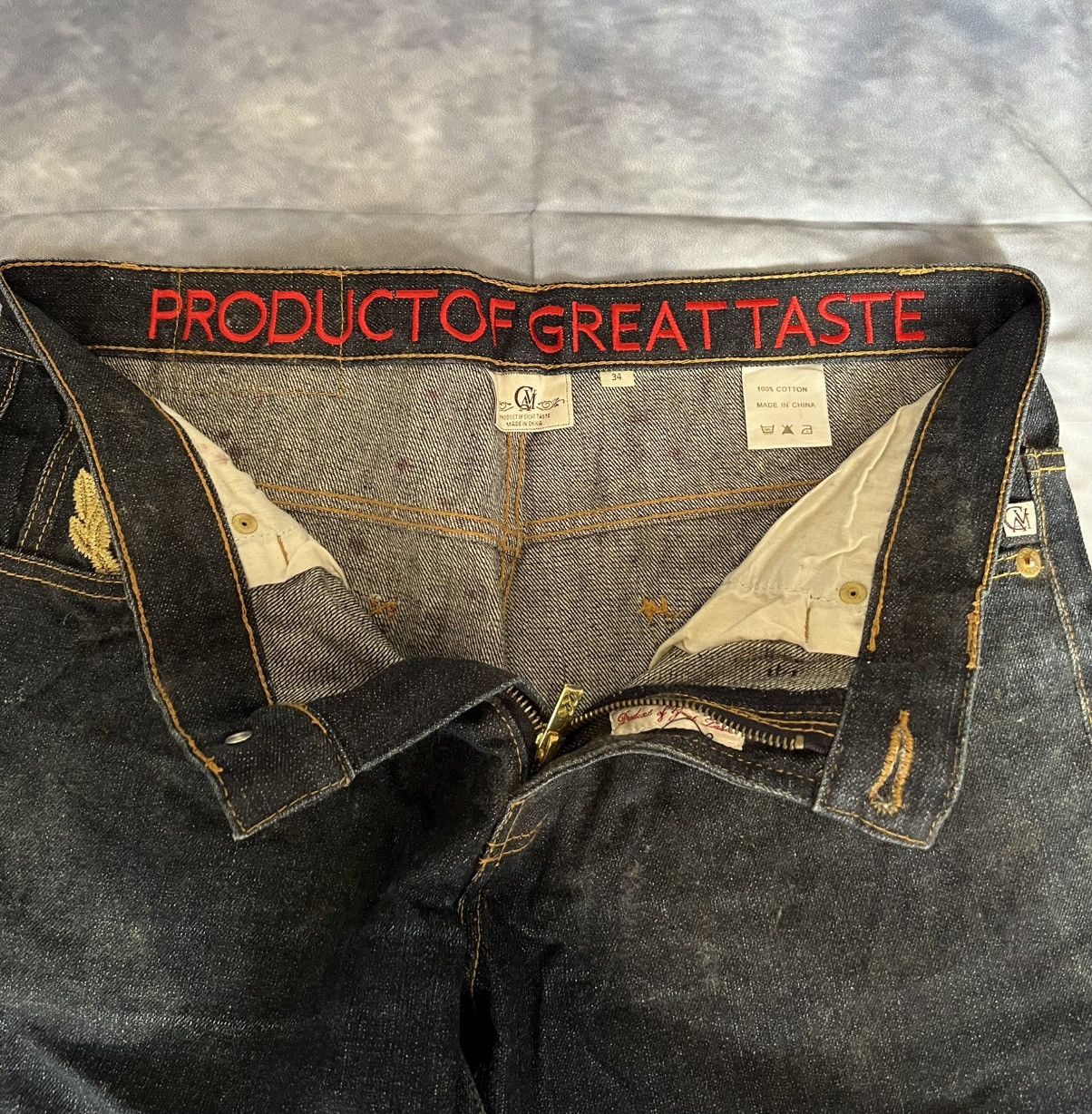 Other Cavi Raw Denim Jeans – Embroidered Pockets Y2K Streetwea Size US 33 - 6 Thumbnail