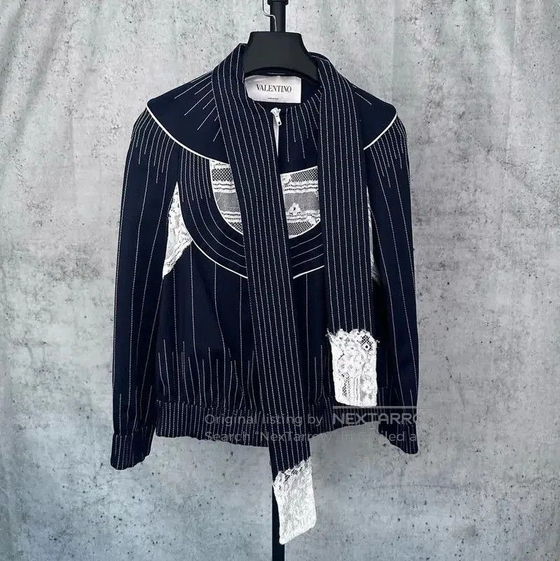 Valentino Valentino Black Cotton Women's Jacket . Size S / US 4 / IT 40 - 1 Thumbnail