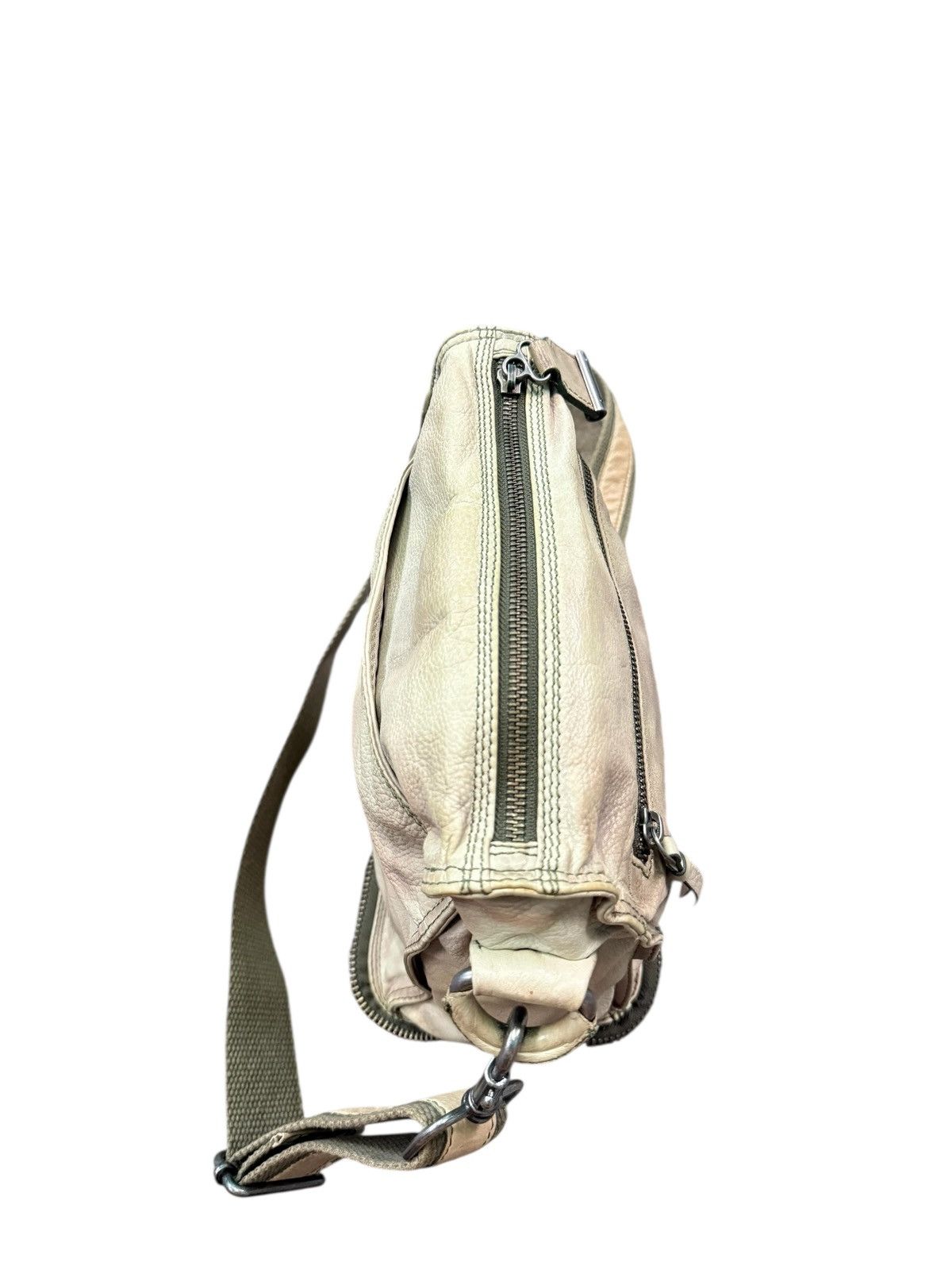 Diesel RARE DIESEL LEATHER PATINA PACKABLE CROSSBODY BAG Size ONE SIZE - 8 Thumbnail
