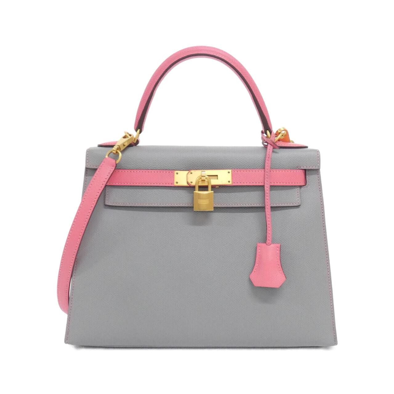 Hermes Hermès Kelly28 Epsom Leather Handbag DUTY FREE for USA