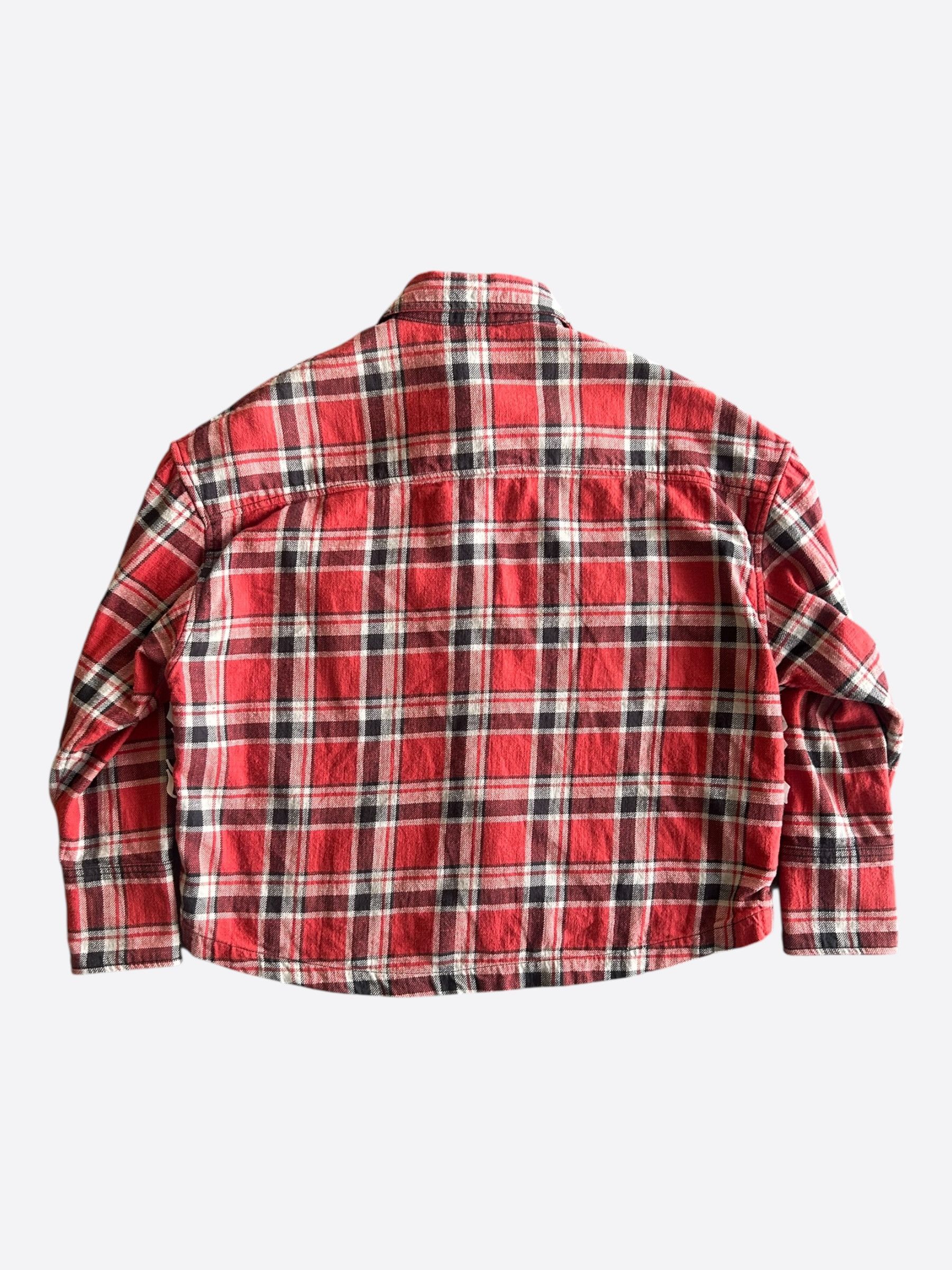 Chrome Hearts Chrome Hearts Red & White Padded Flannel Women's Jacket Size S / US 4 / IT 40 - 2 Thumbnail