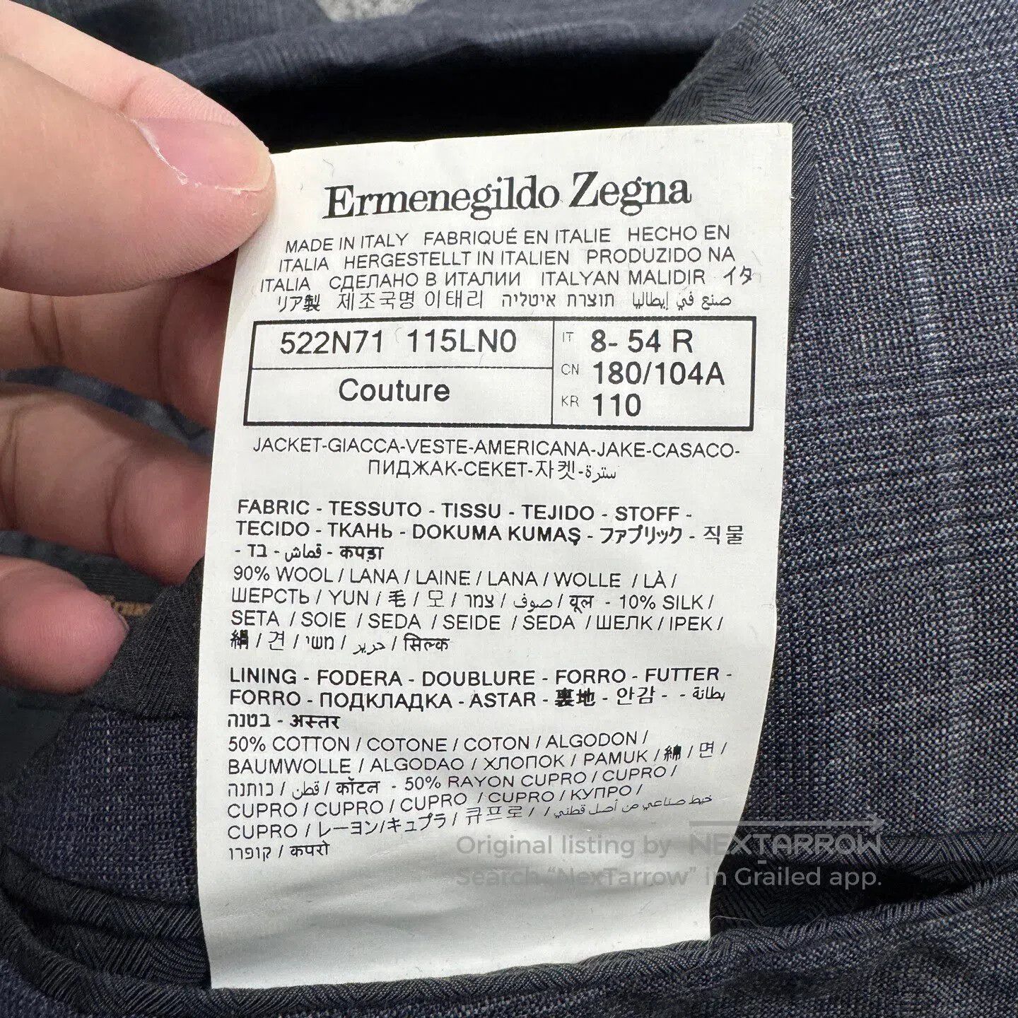 Ermenegildo Zegna #REF! Size 54R - 5 Thumbnail