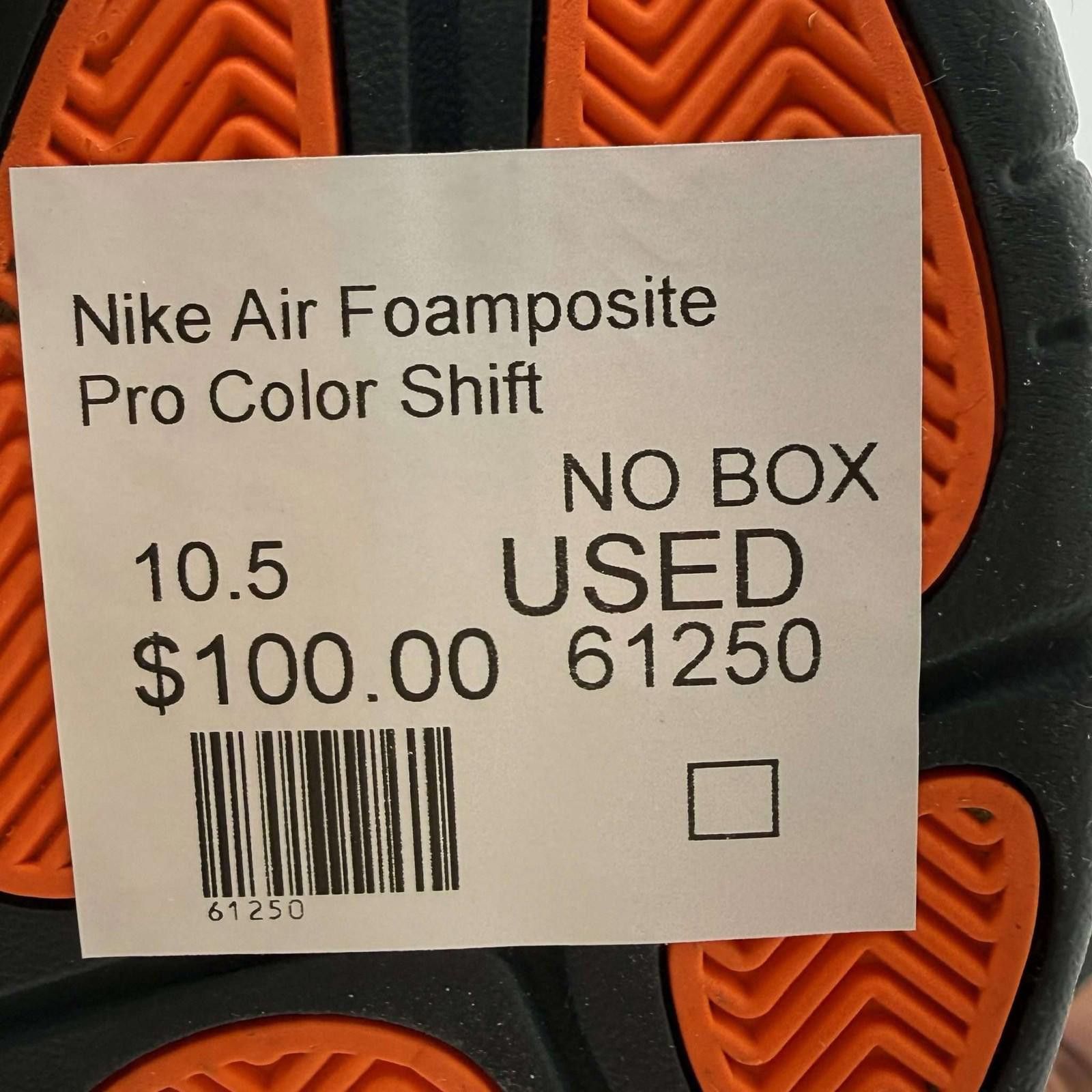 Nike Nike Air Foamposite Pro Color Shift 10.5 Used No Box Size US 10.5 / EU 43-44 - 8 Thumbnail