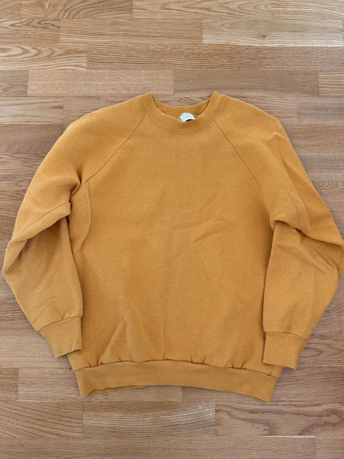 Fruit Of The Loom Vintage 80s Fruit of the Loom Mustard Yellow Size US M / EU 48-50 / 2 - 1 Thumbnail