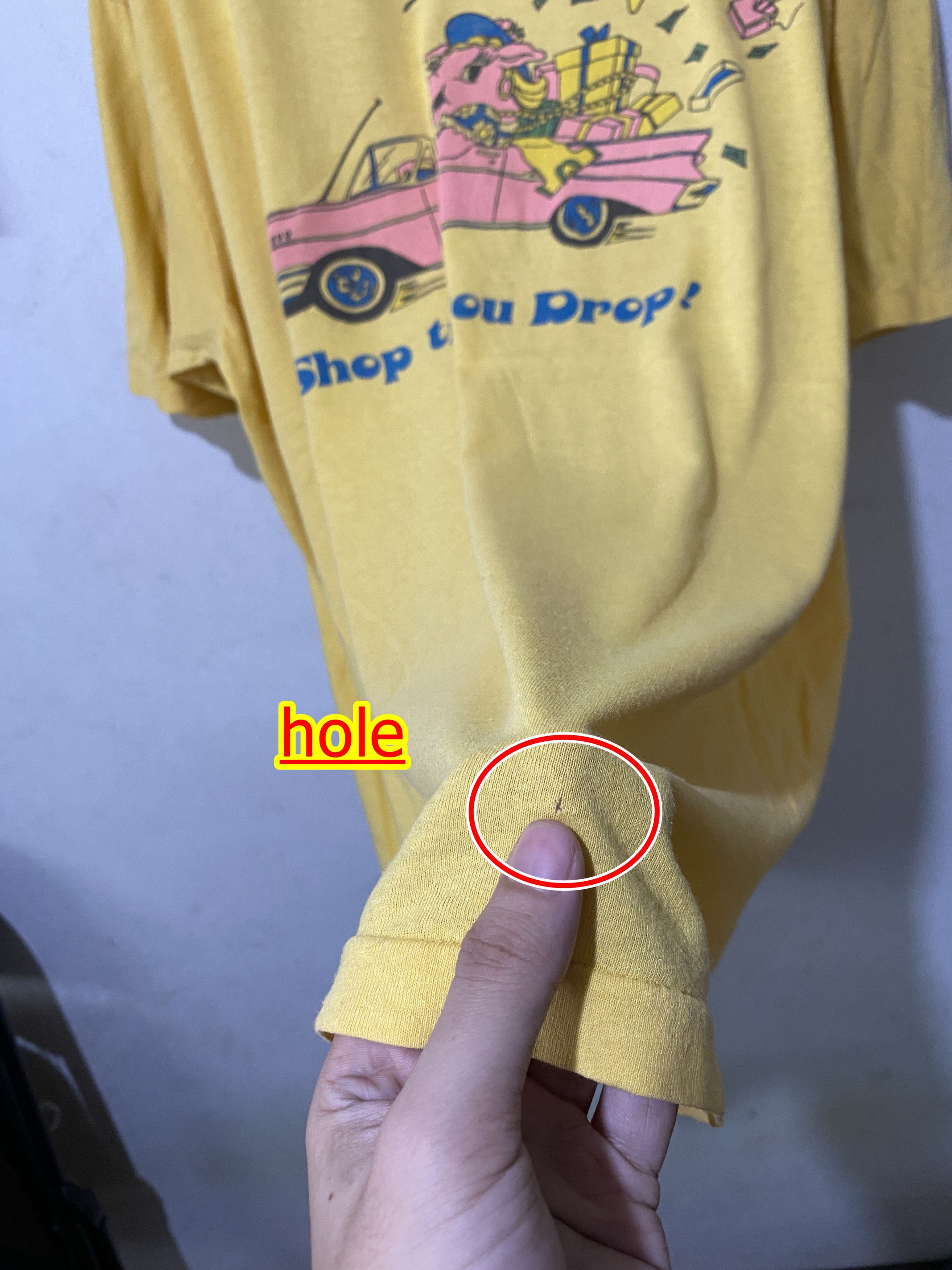 Vintage Vintage Shop Till You Drop Shirt Size US XL / EU 56 / 4 - 8 Thumbnail