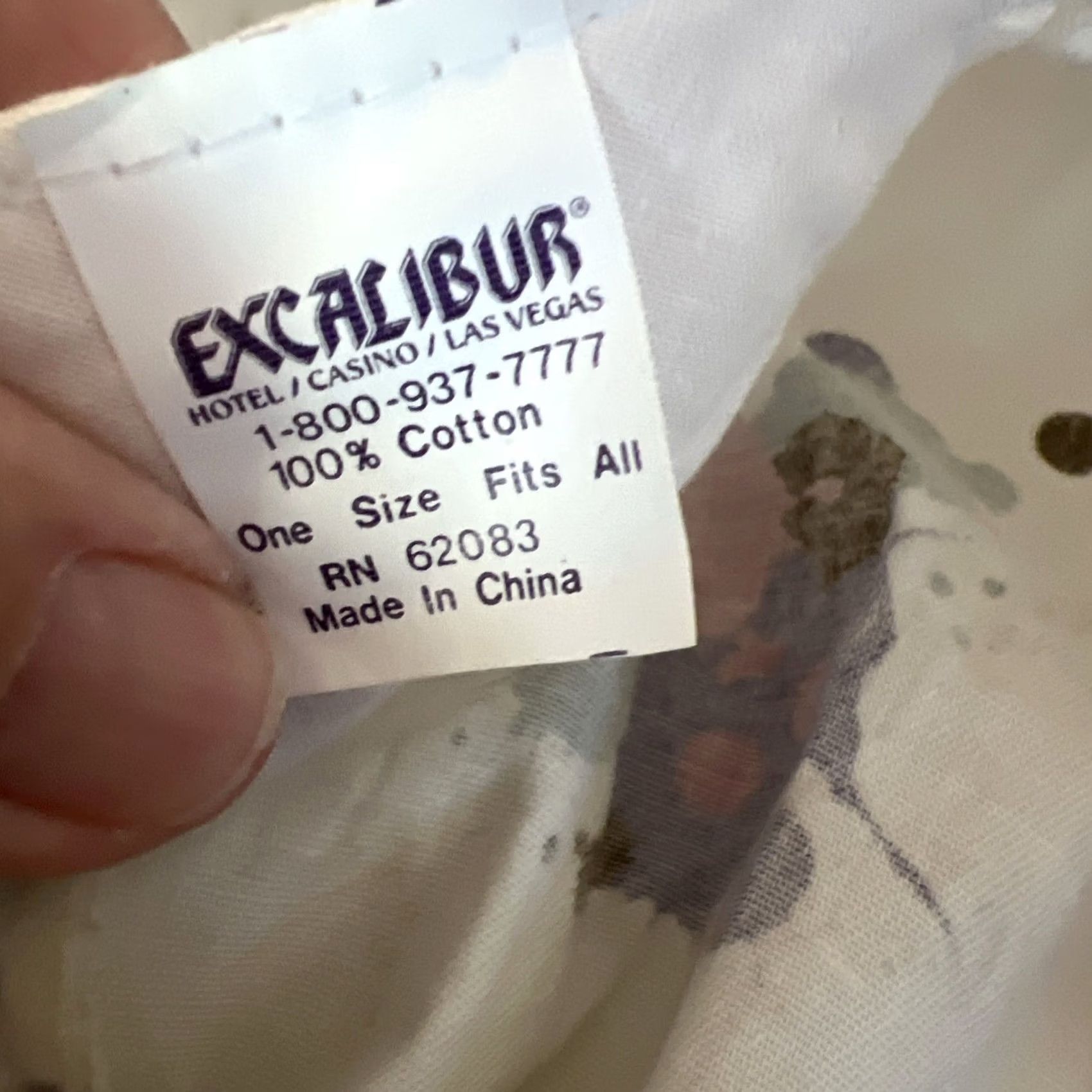 Vintage VINTAGE Excalibur Casino Painters Cap One Size White Painter Splatter Mens Size ONE SIZE - 7 Thumbnail