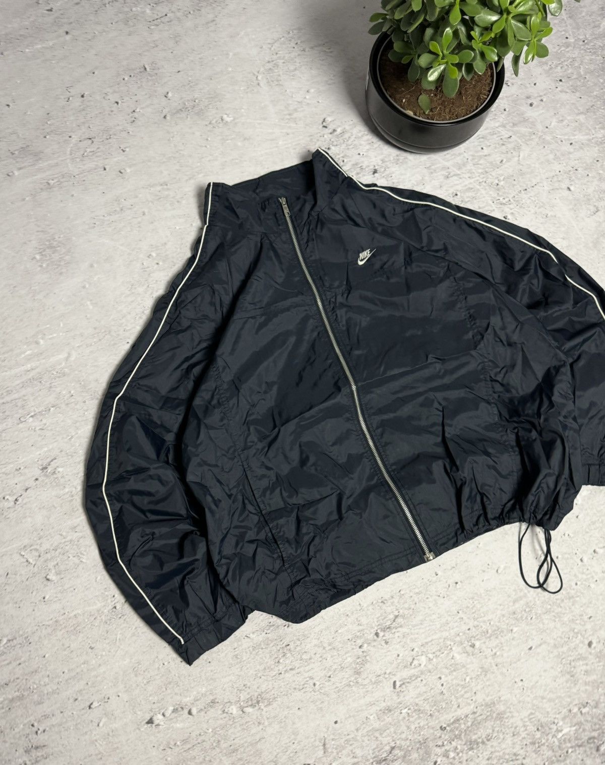 00s Nike Vintage Nylon Oversize Drill Light Jacket Y2K