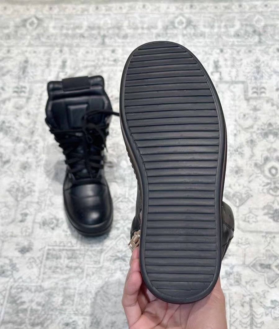 Rick Owens Rick Owens Geobasket All Black high-top leather Size US 6 / IT 36 - 9 Thumbnail