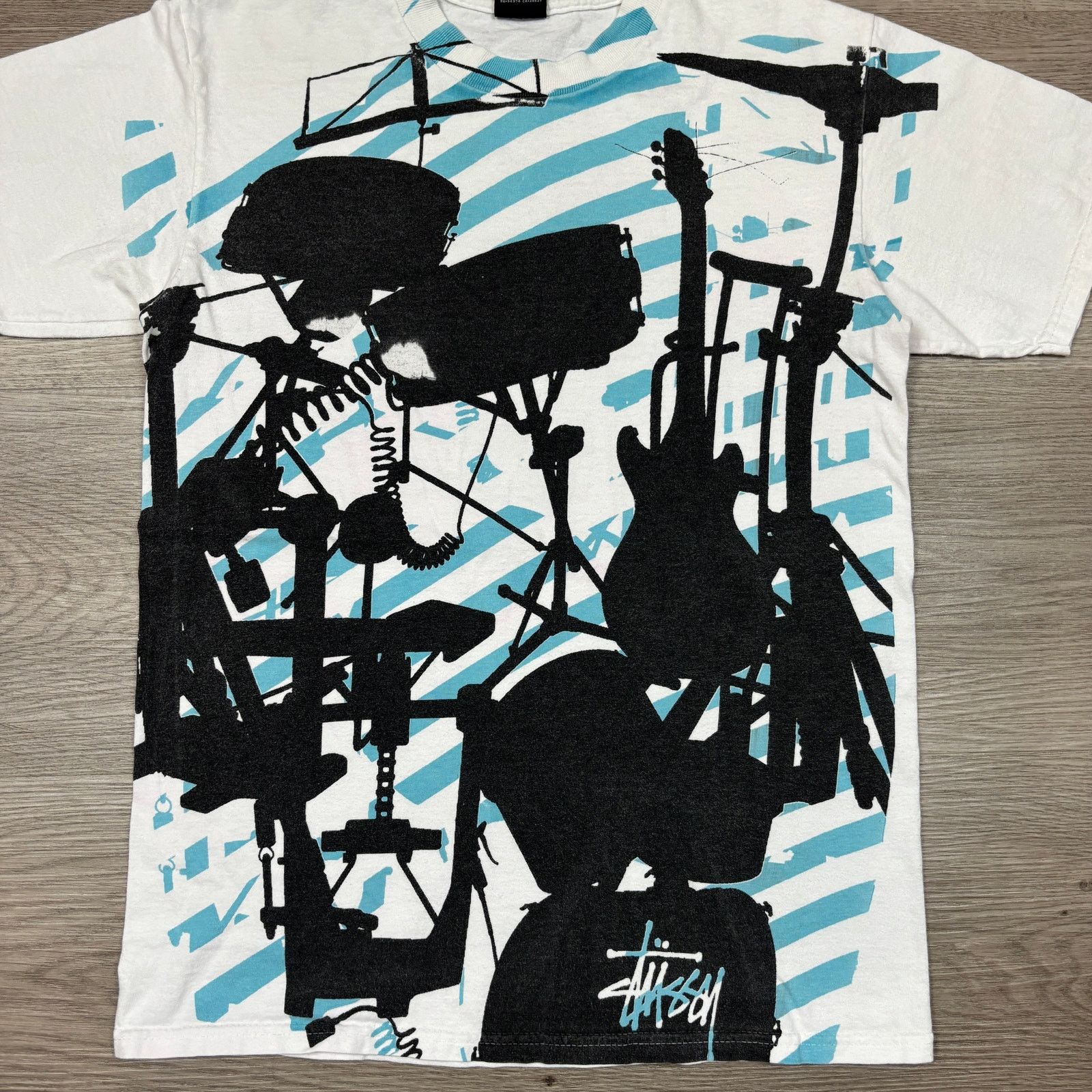 Stussy × Vintage Vintage Y2K Stussy Rock Band AOP Short Sleeve Shirt Men's S Size US S / EU 44-46 / 1 - 2 Thumbnail