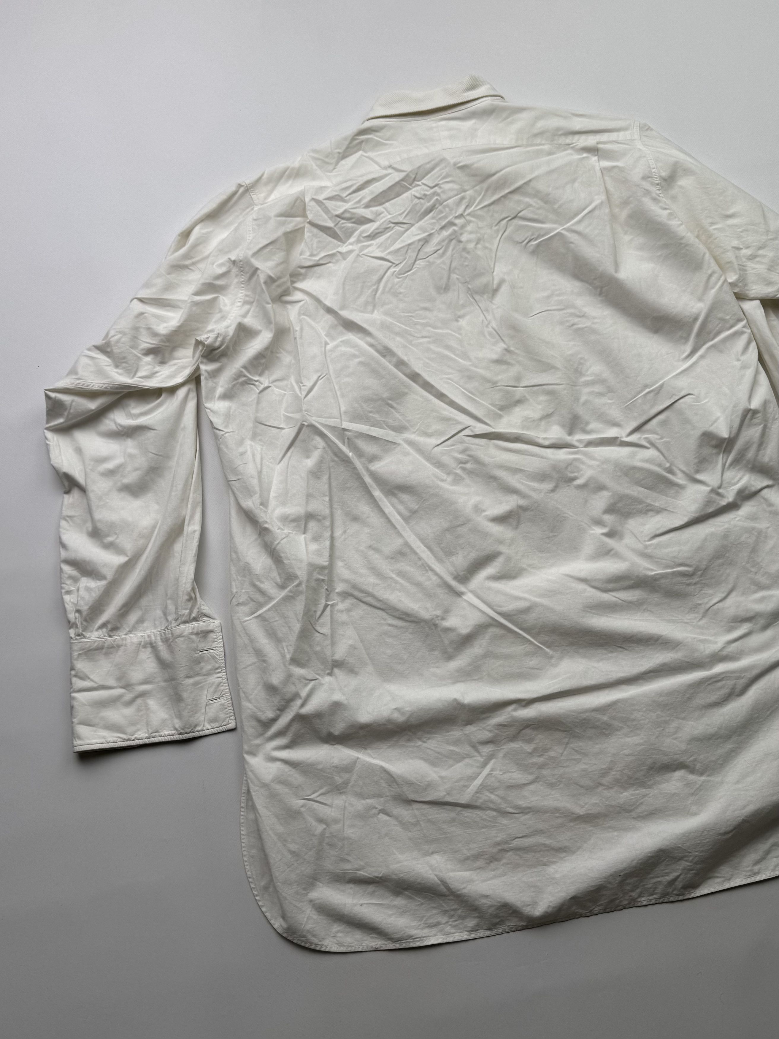 Yohji Yamamoto Vintage Asymmetry Shirt Yohji Style B689(V324)E2 Size US M / EU 48-50 / 2 - 9 Thumbnail
