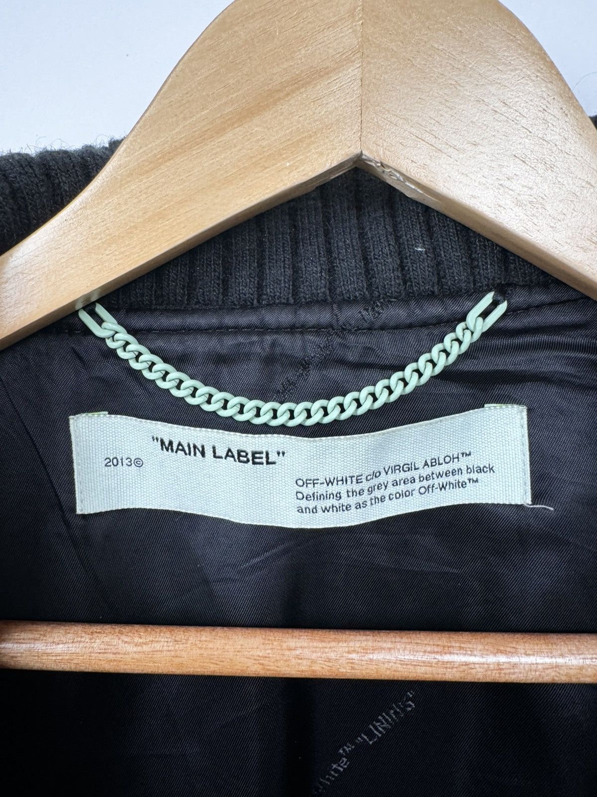 Off-White Off-White Logo Varsity Virgin Wool Jacket Size US M / EU 48-50 / 2 - 9 Thumbnail