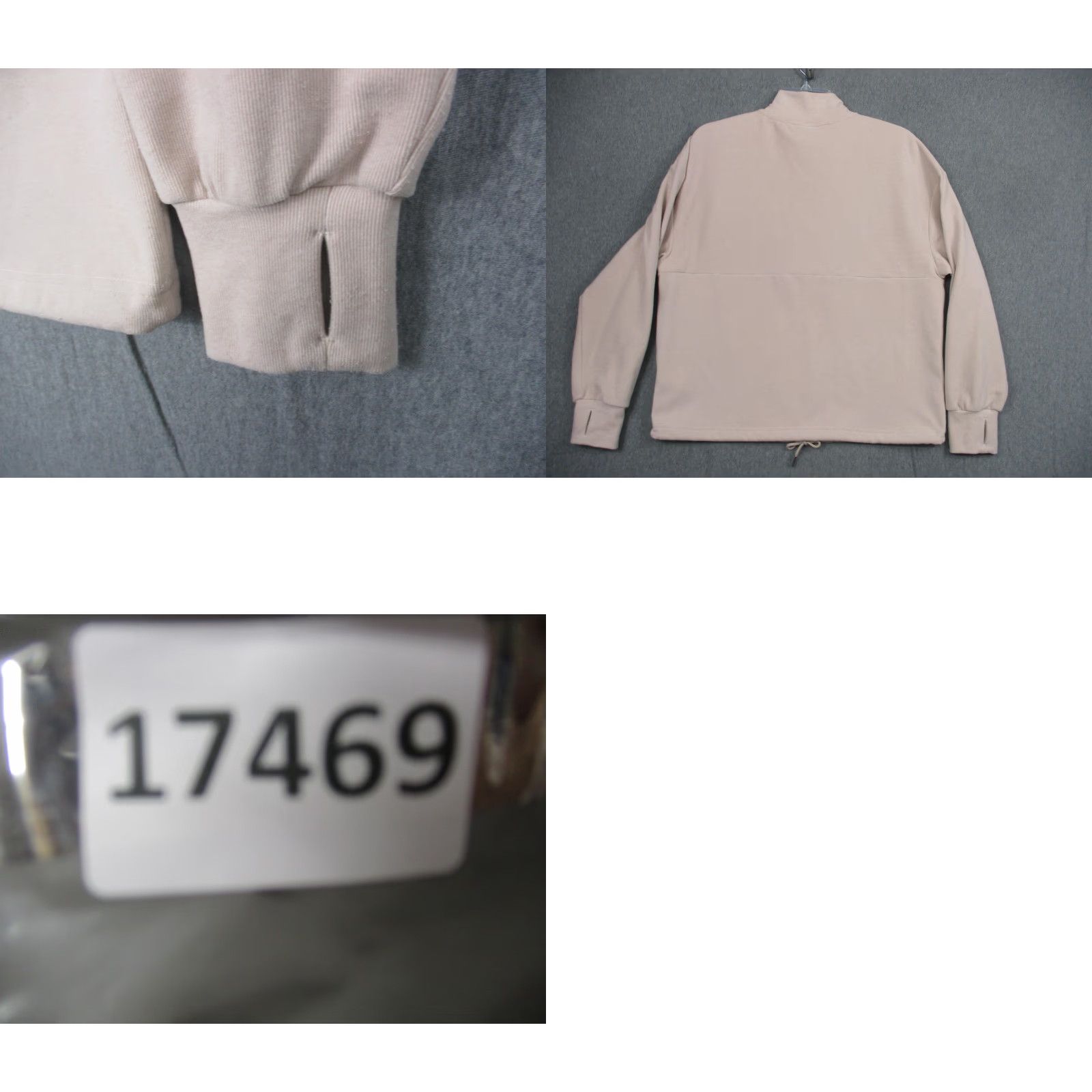 Varley Varley Maida Half Zip Pullover Womens Small Pink 1/2 Zip Drawcord Long Sleeve Ribbed Brushed Knit Polyester Elastane Solid VAR01742 Size S / US 4 / IT 40 - 9 Thumbnail