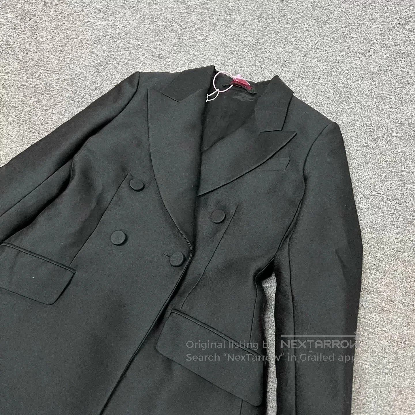 Gucci Gucci SS24 Red Label Black Silk Wool Blazer. Size S / US 4 / IT 40 - 4 Thumbnail