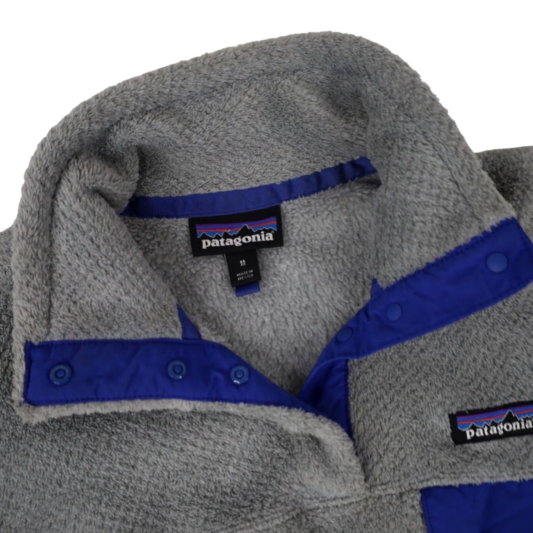 Patagonia VINTAGE Patagonia Womens Medium Pile Snap T Sweater Gray Size M / US 6-8 / IT 42-44 - 6 Thumbnail