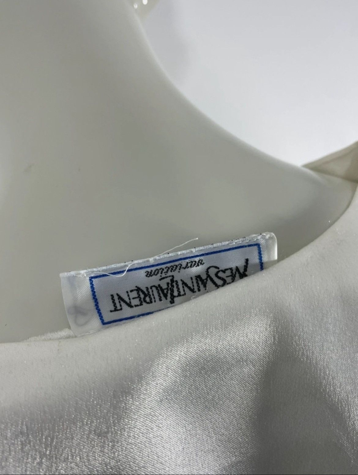 Yves Saint Laurent Satin Ivory Blouse by Yves Saint Laurent Size M / US 6-8 / IT 42-44 - 5 Thumbnail