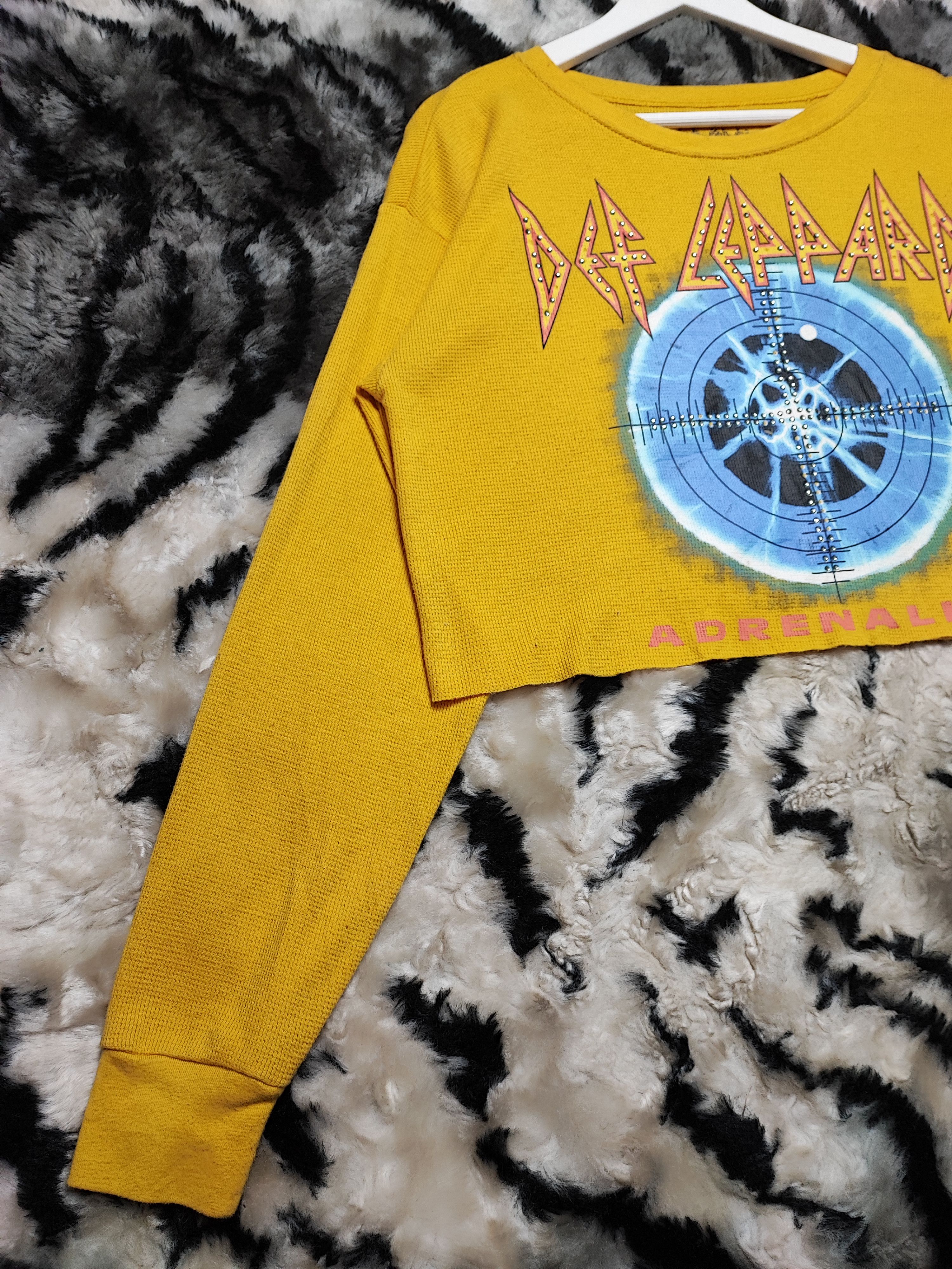 Band Tees × Def Leppard Def Leppard Croptop Cotton Size M / US 6-8 / IT 42-44 - 6 Thumbnail